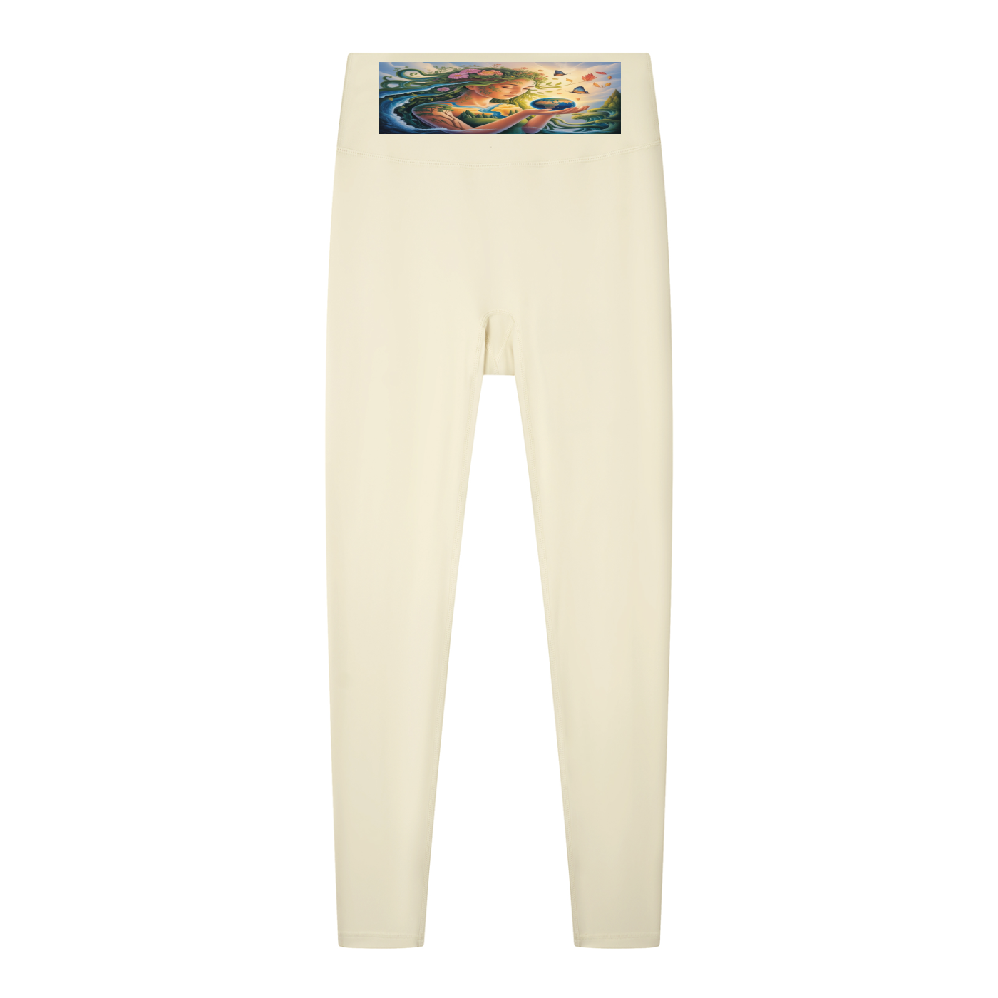 Legging taille haute uni pour femme