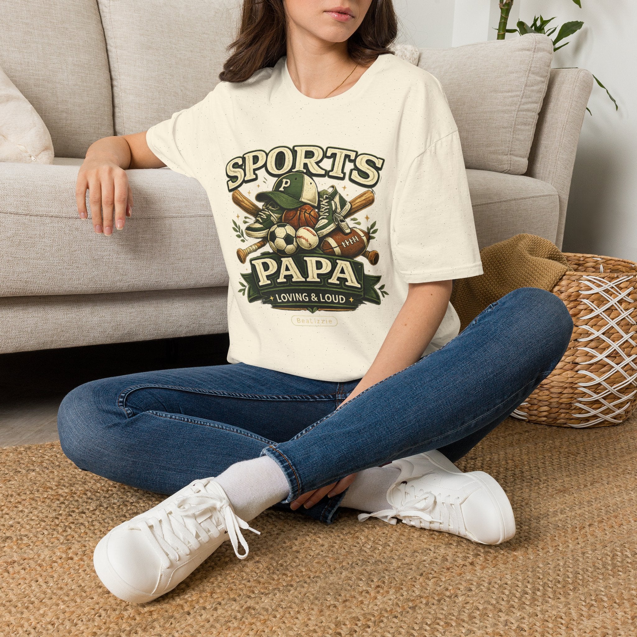 Sports Papa T-Shirt — Loving & Loud Vintage Sports Dad Tee