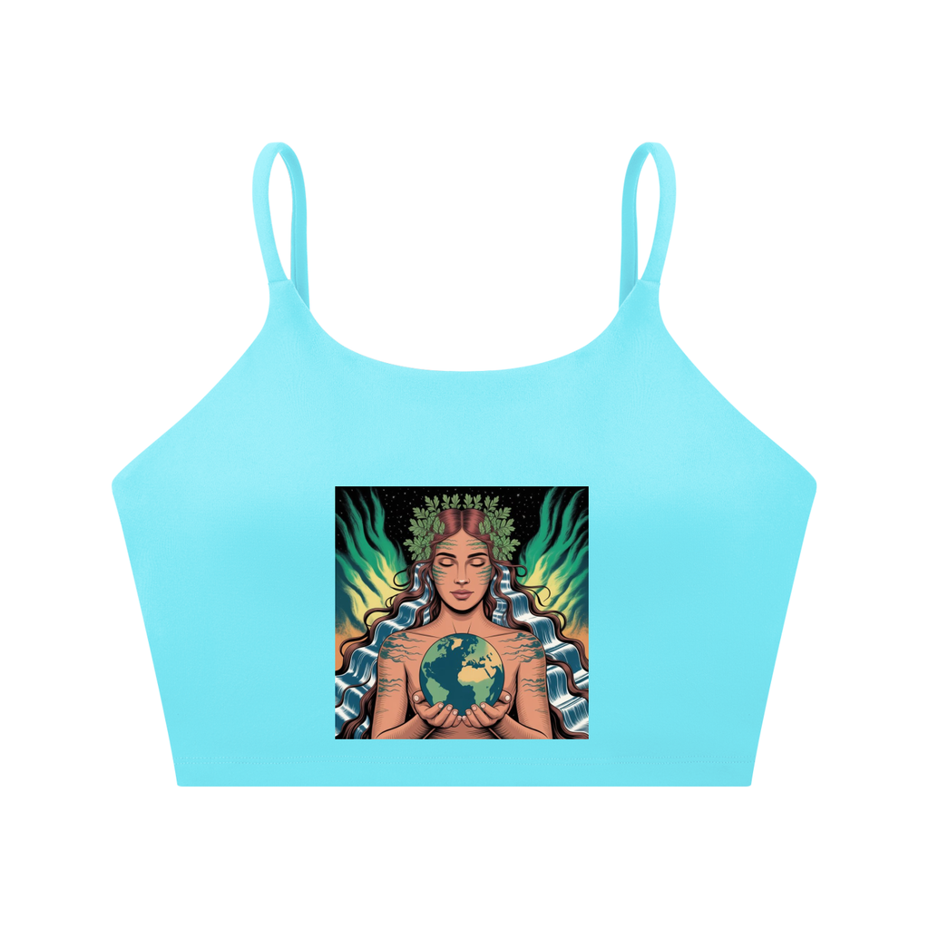 Spaghetti Strap Yoga Sports Bra