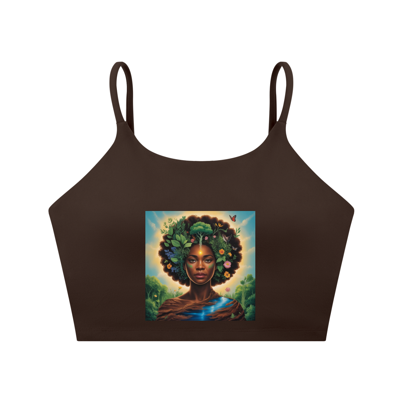Spaghetti Strap Yoga Sports Bra