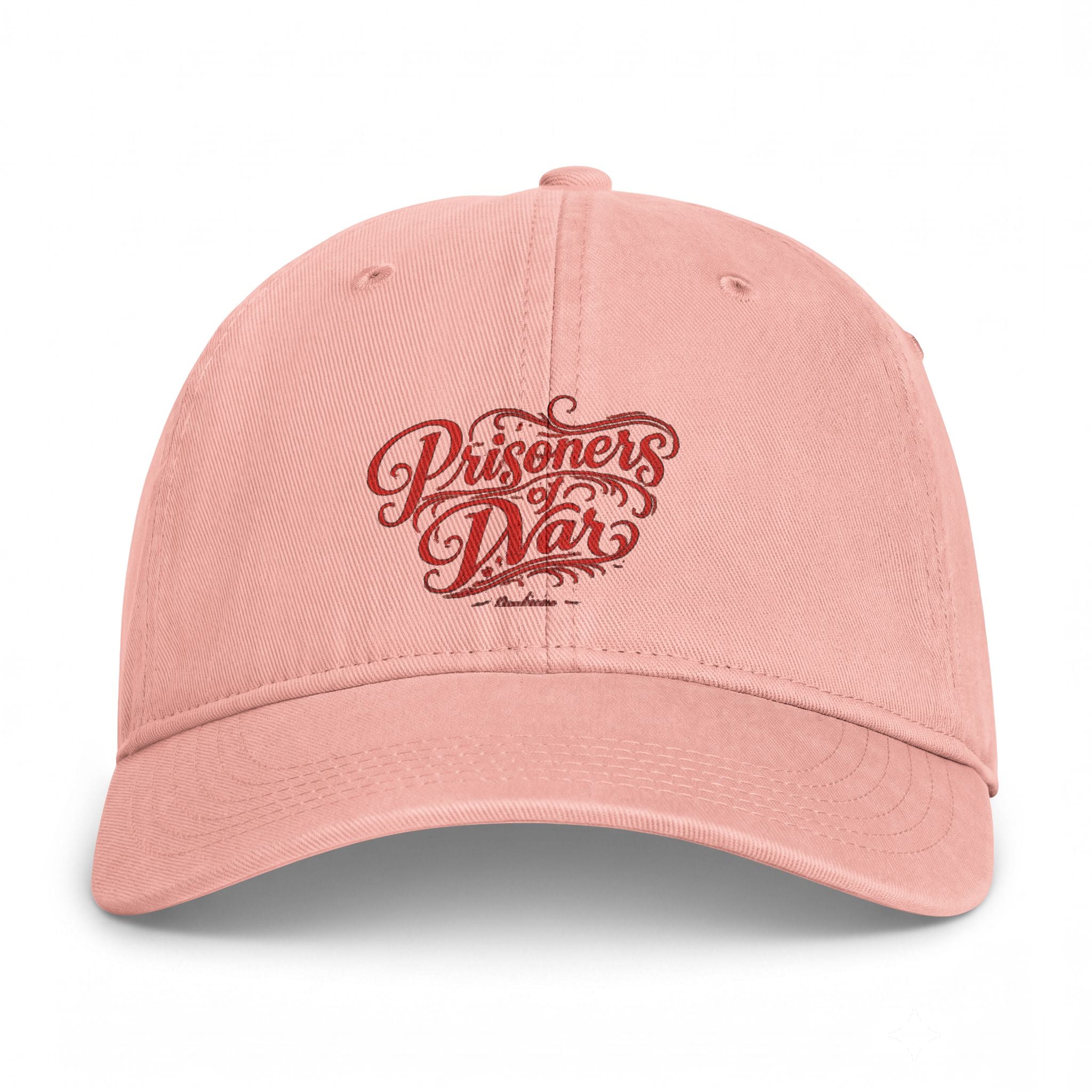 Washed Baseball Cap — "Endless Days" Coastal Retro Script Embroidered Hat