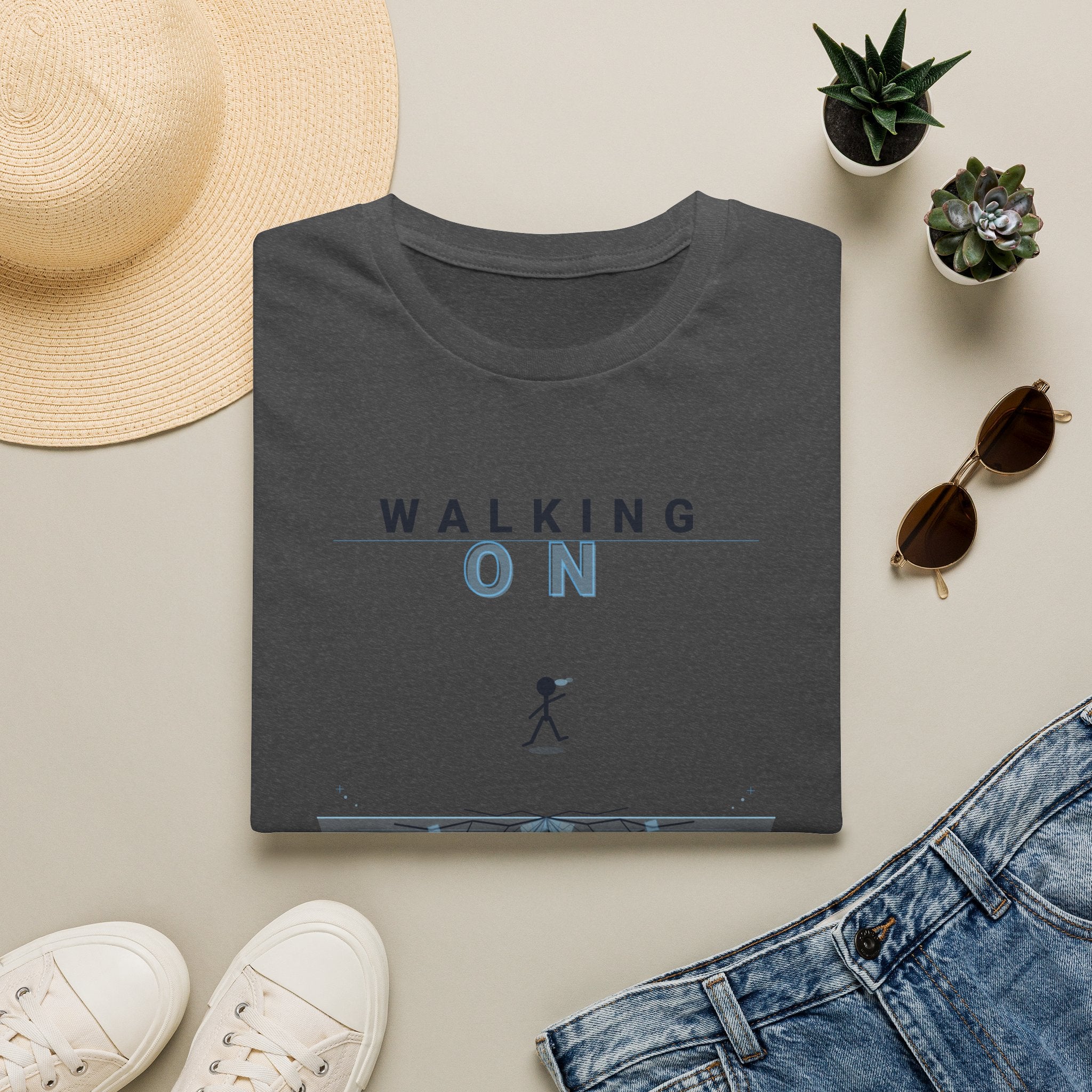 Walking On Thin Ice T-Shirt — Minimalist Motivational Tee