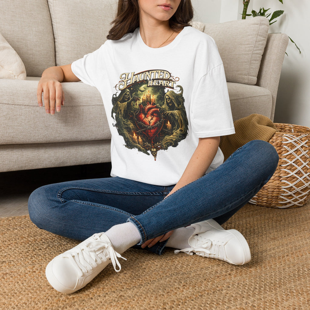 Haunted Heart T-Shirt — Gothic Haunted Heart Vintage Horror Tee