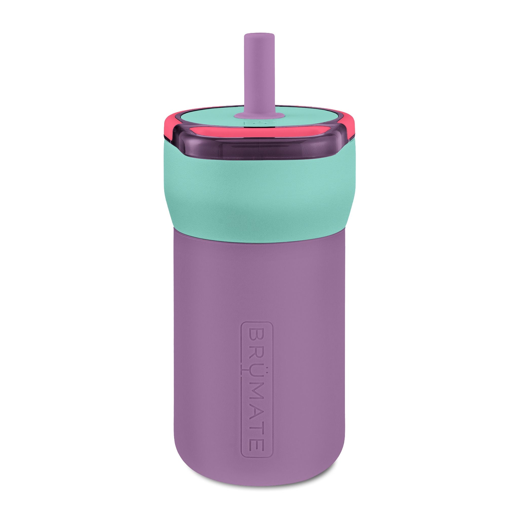 Kids 12oz Leakproof Straw Tumbler — Engraved Nature Icons, Child-Friendly Travel Cup