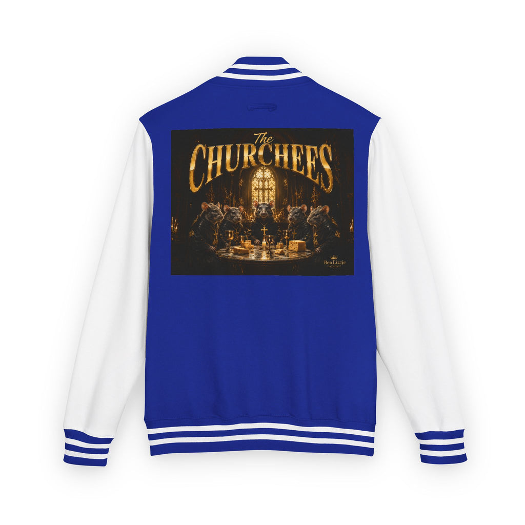 Letterman Jacket — 'The Churchees' Vintage Band Logo Varsity Jacket