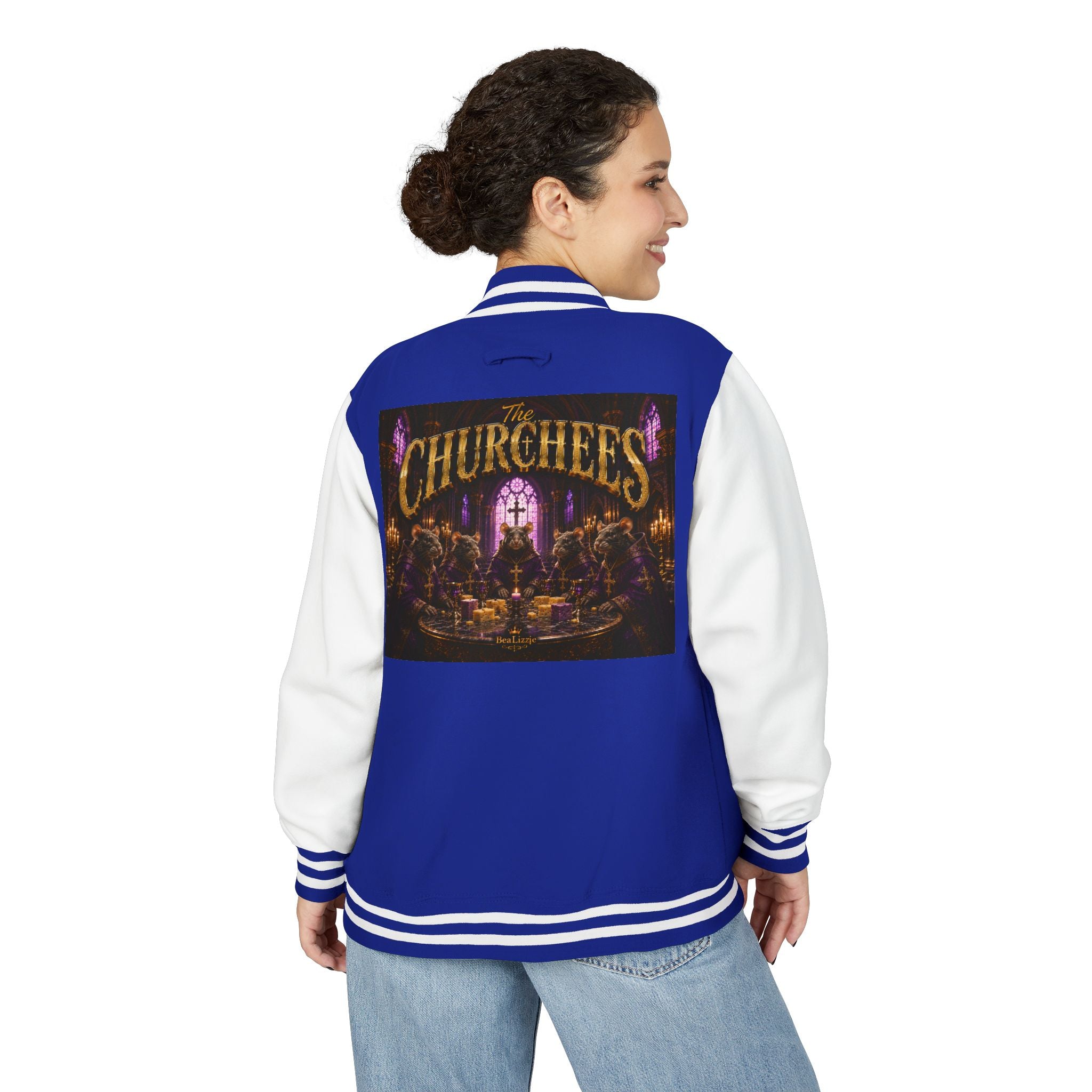 Letterman Jacket — The Churchees Gothic Band Varsity Jacket