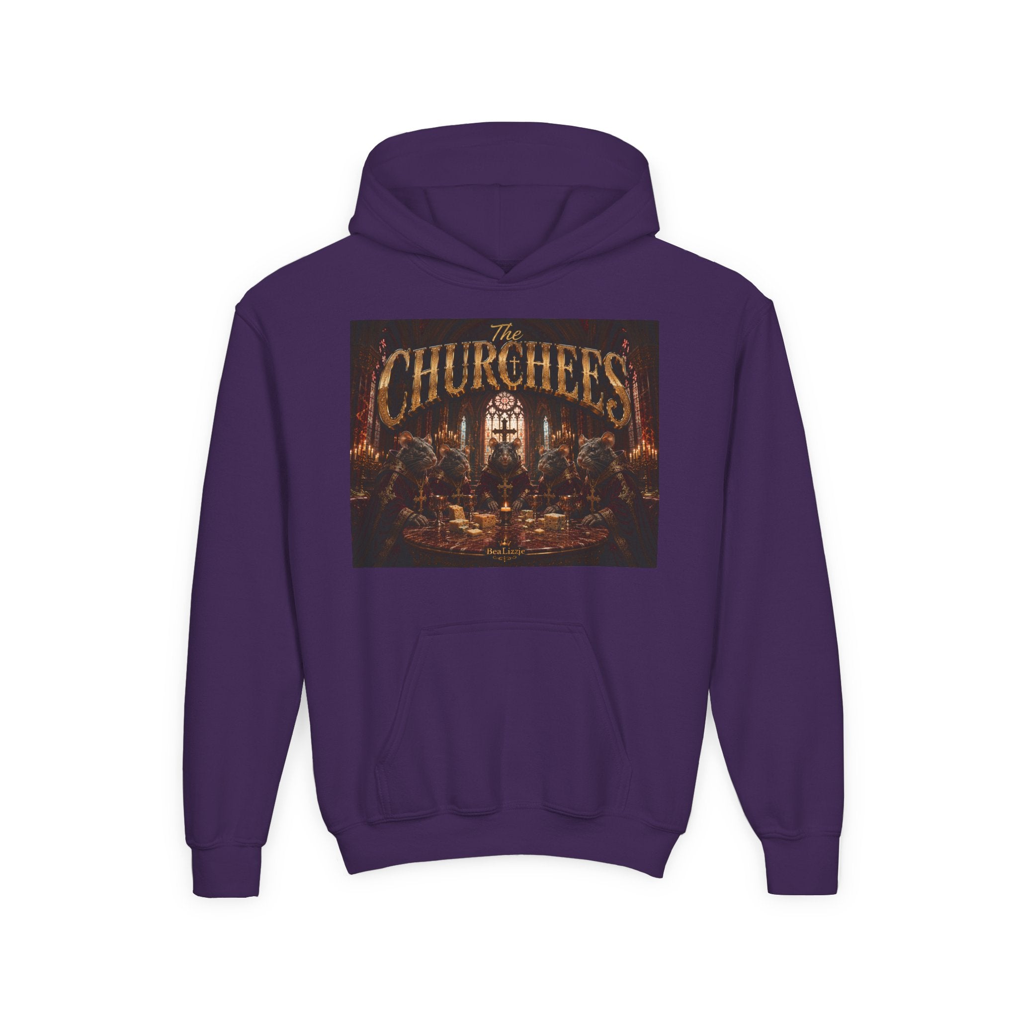 Youth Hoodie — "The Churches" Graphic