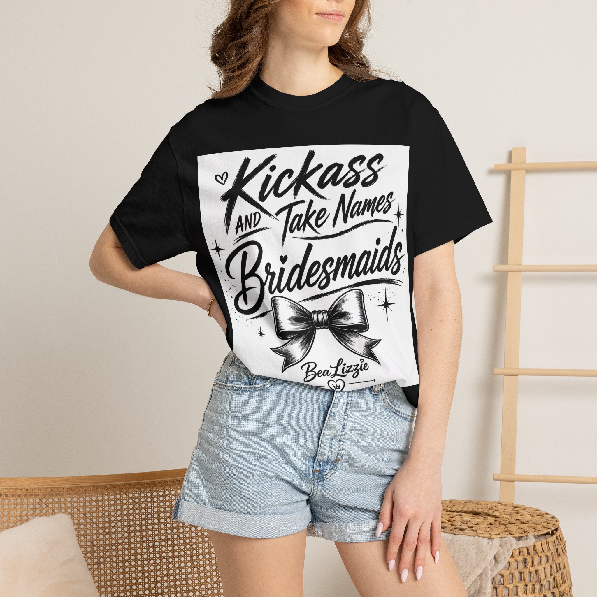 Bridesmaid T-Shirt - "Kickass and Take Names" Bridal Party Tee