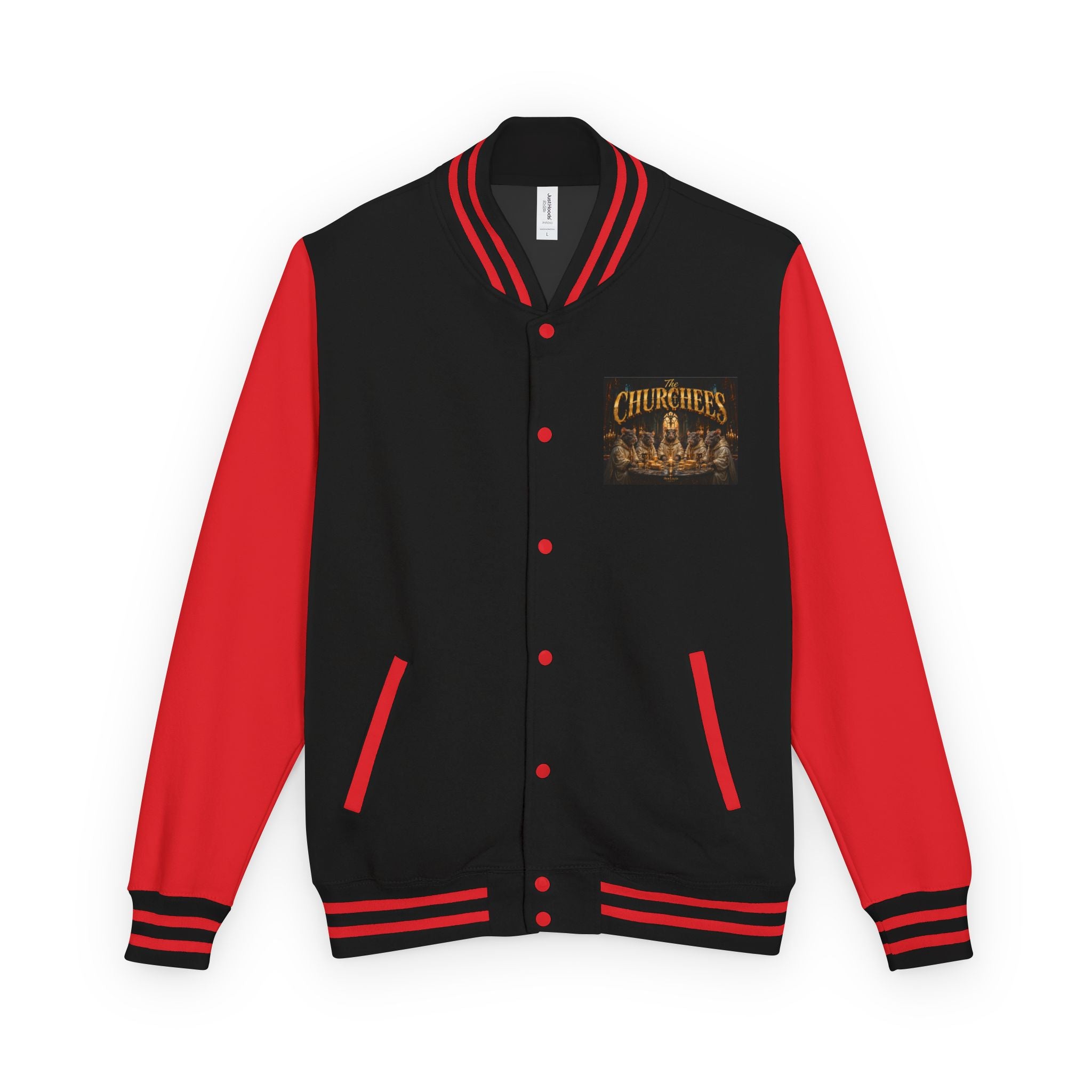 Letterman Jacket — 'The Churchees' Vintage Horror Band Varsity Jacket