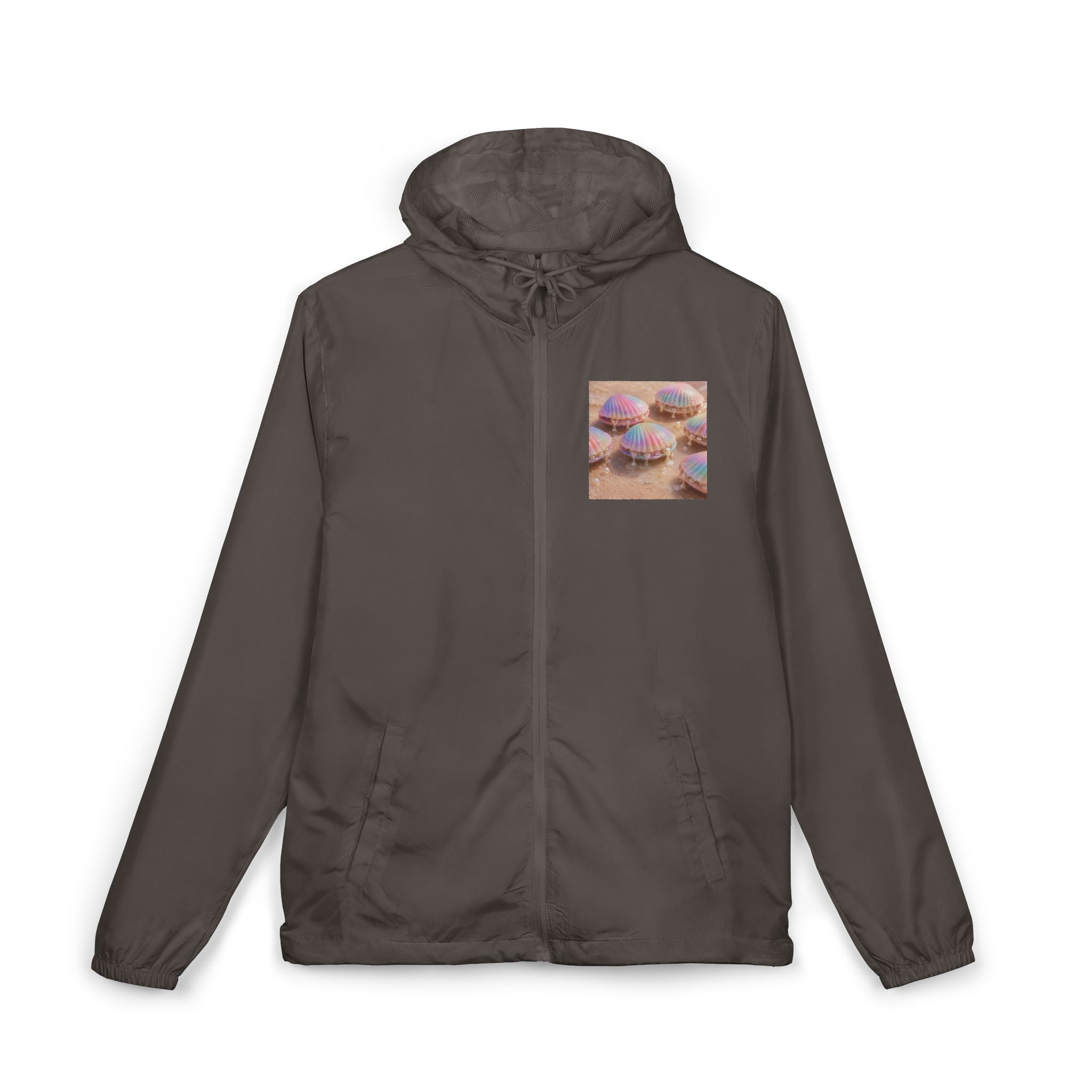 Donut Squad Windbreaker Jacket — Cute Pastel Donut Pocket Print