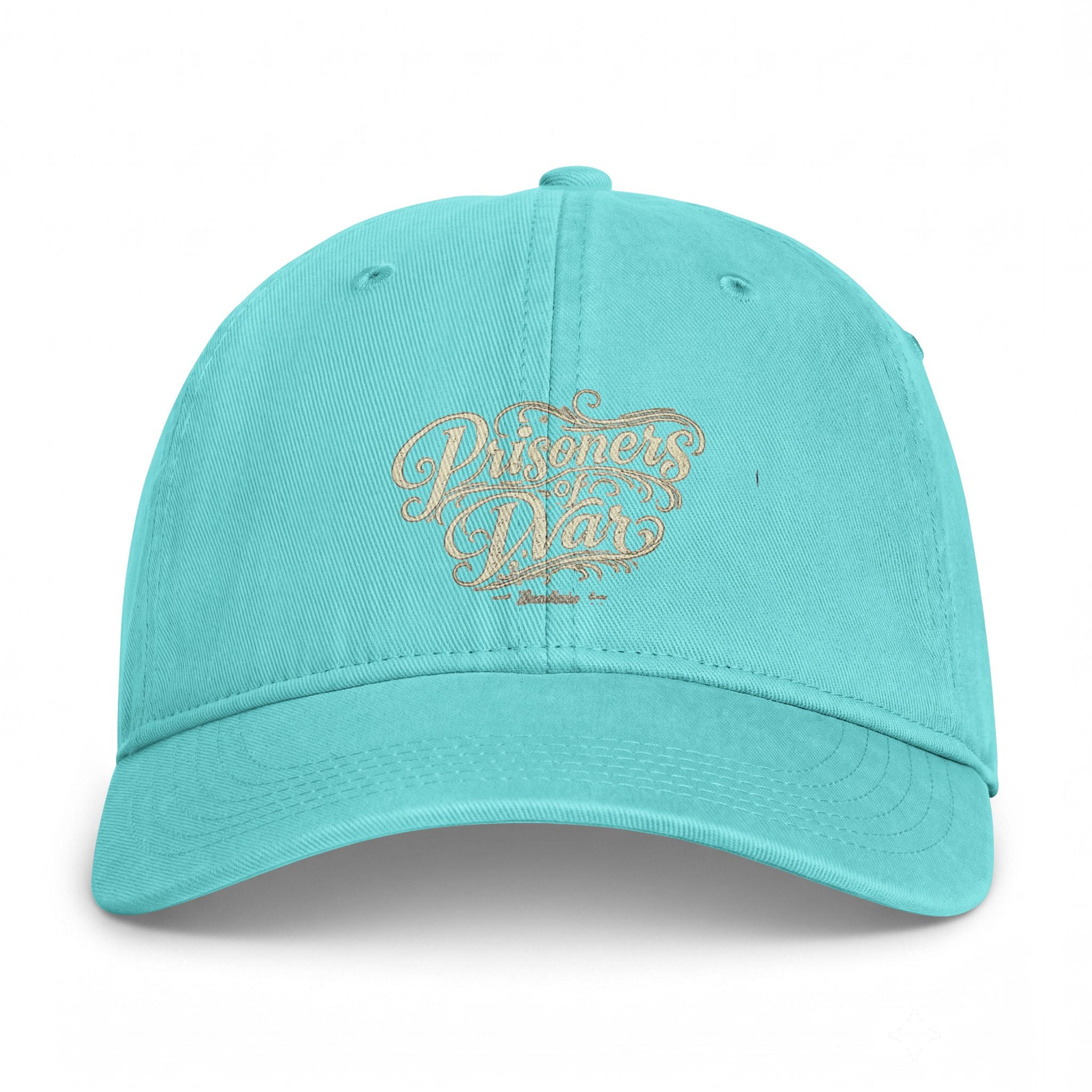 Washed Coastal Cap — Vintage Script Beach Hat