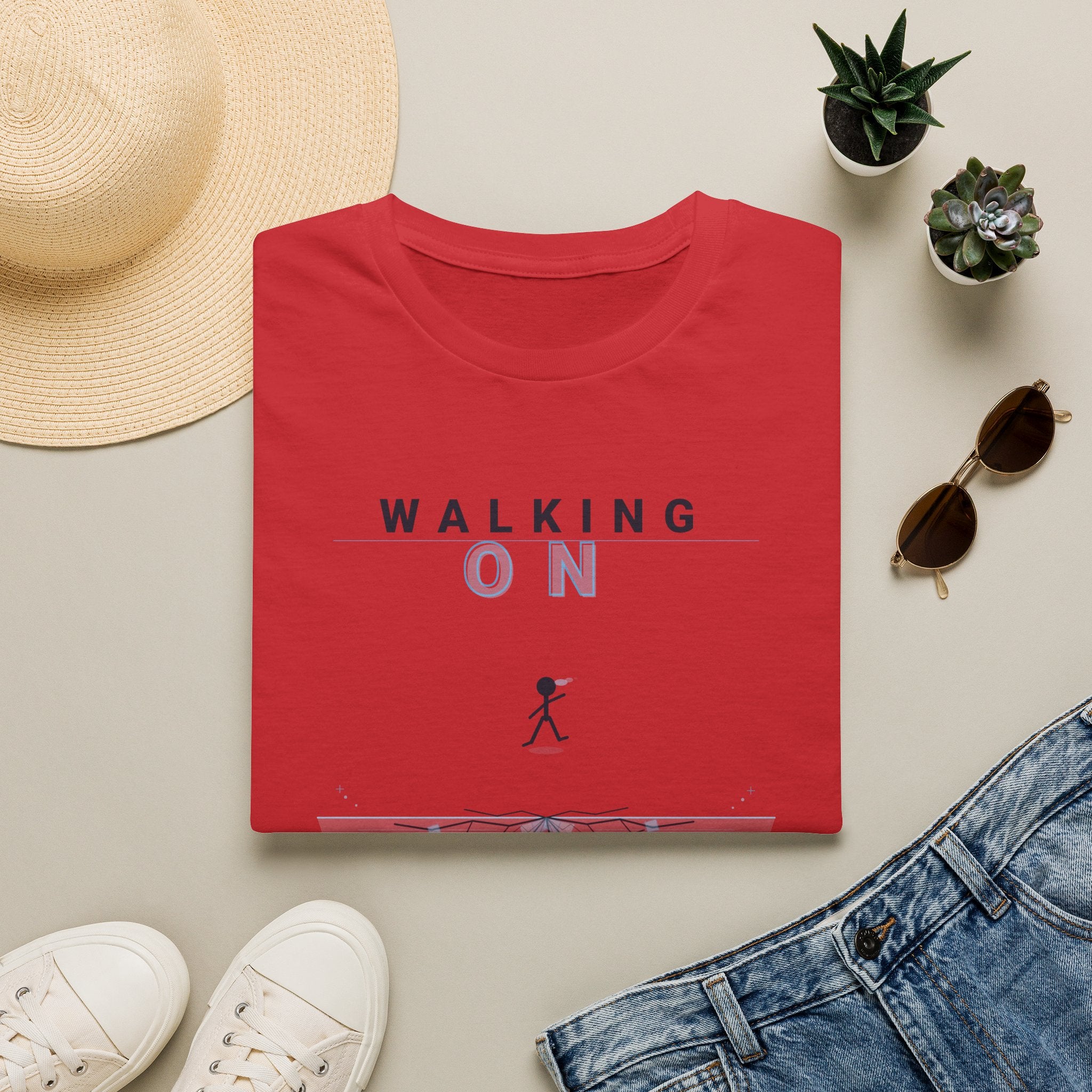 Walking On Thin Ice T-Shirt — Minimalist Motivational Tee