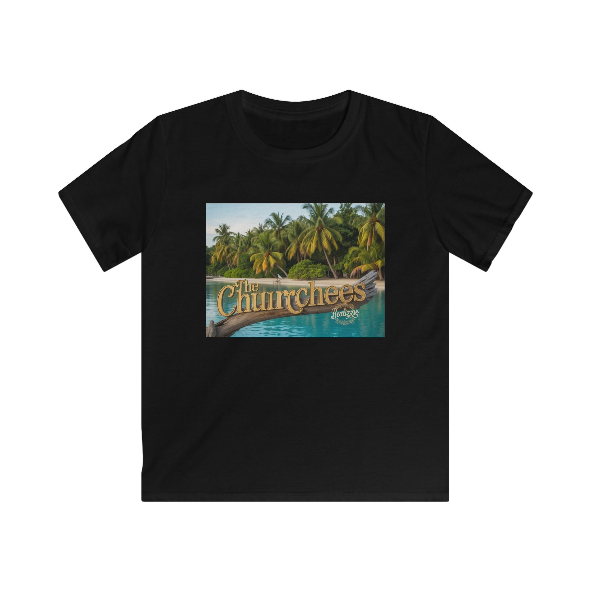 T-shirt enfant — Motif tropical « The Churchees » Plage
