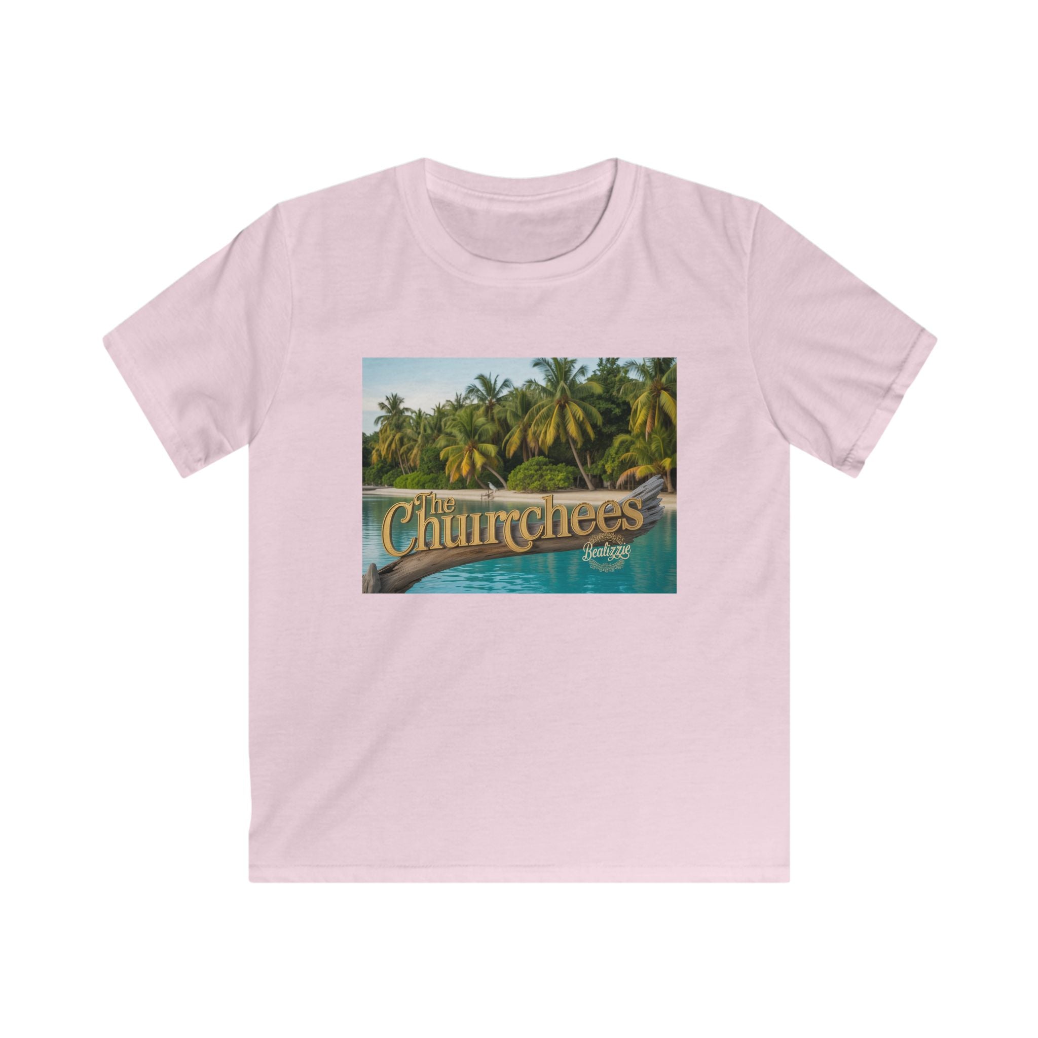 T-shirt enfant — Motif tropical « The Churchees » Plage