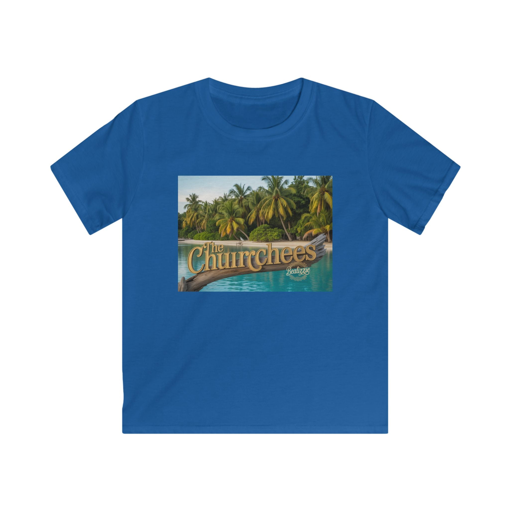 T-shirt enfant — Motif tropical « The Churchees » Plage
