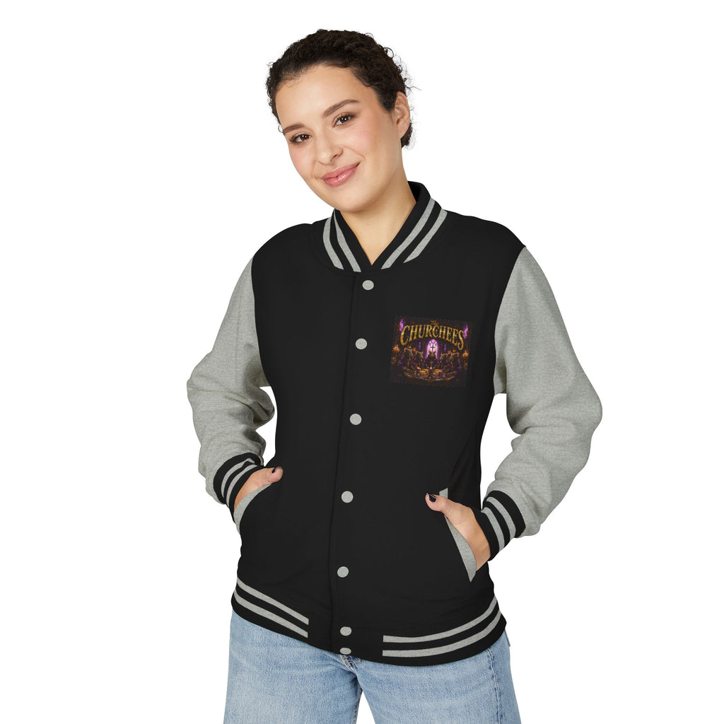 Letterman Jacket — The Churchees Gothic Band Varsity Jacket