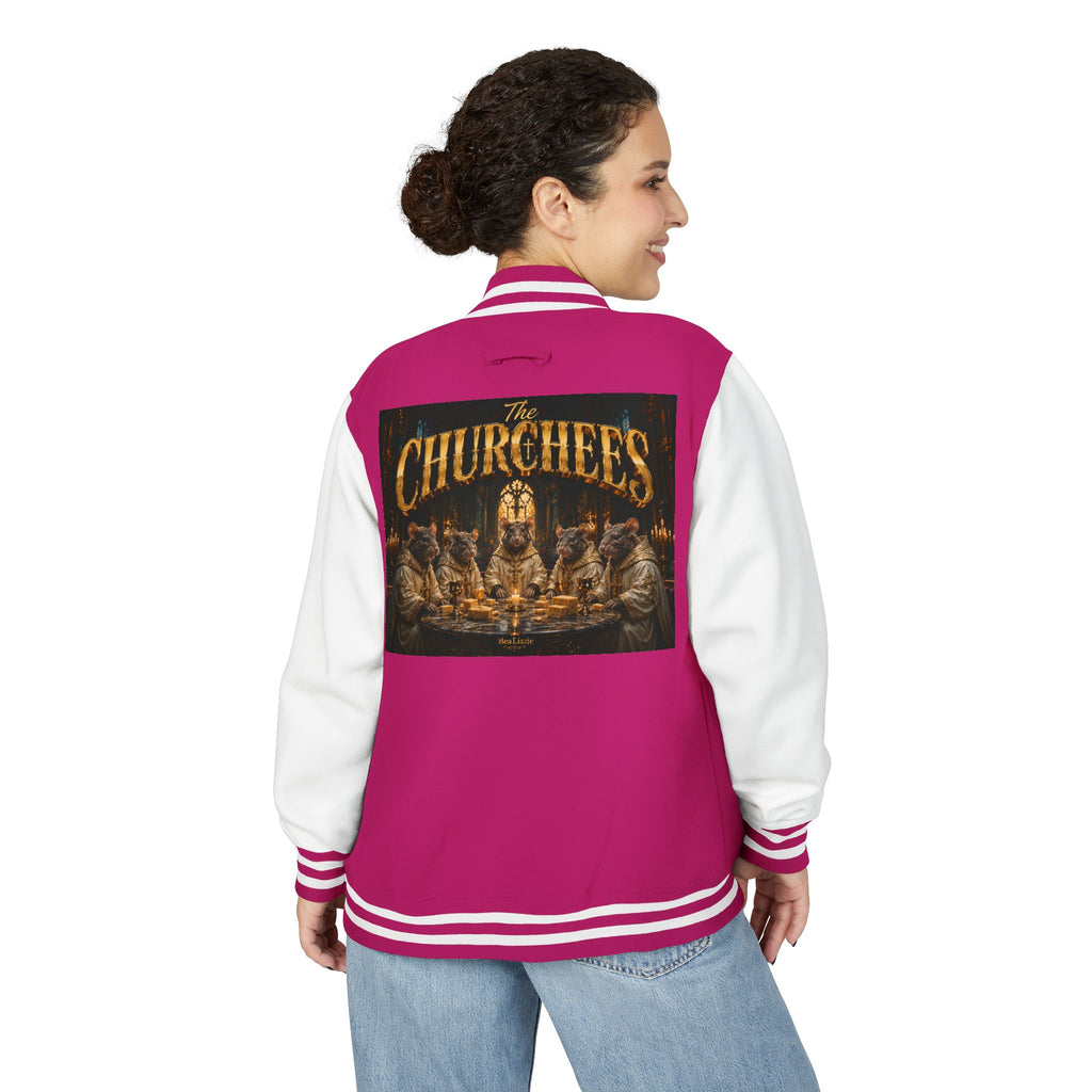 Letterman Jacket — 'The Churchees' Vintage Horror Band Varsity Jacket