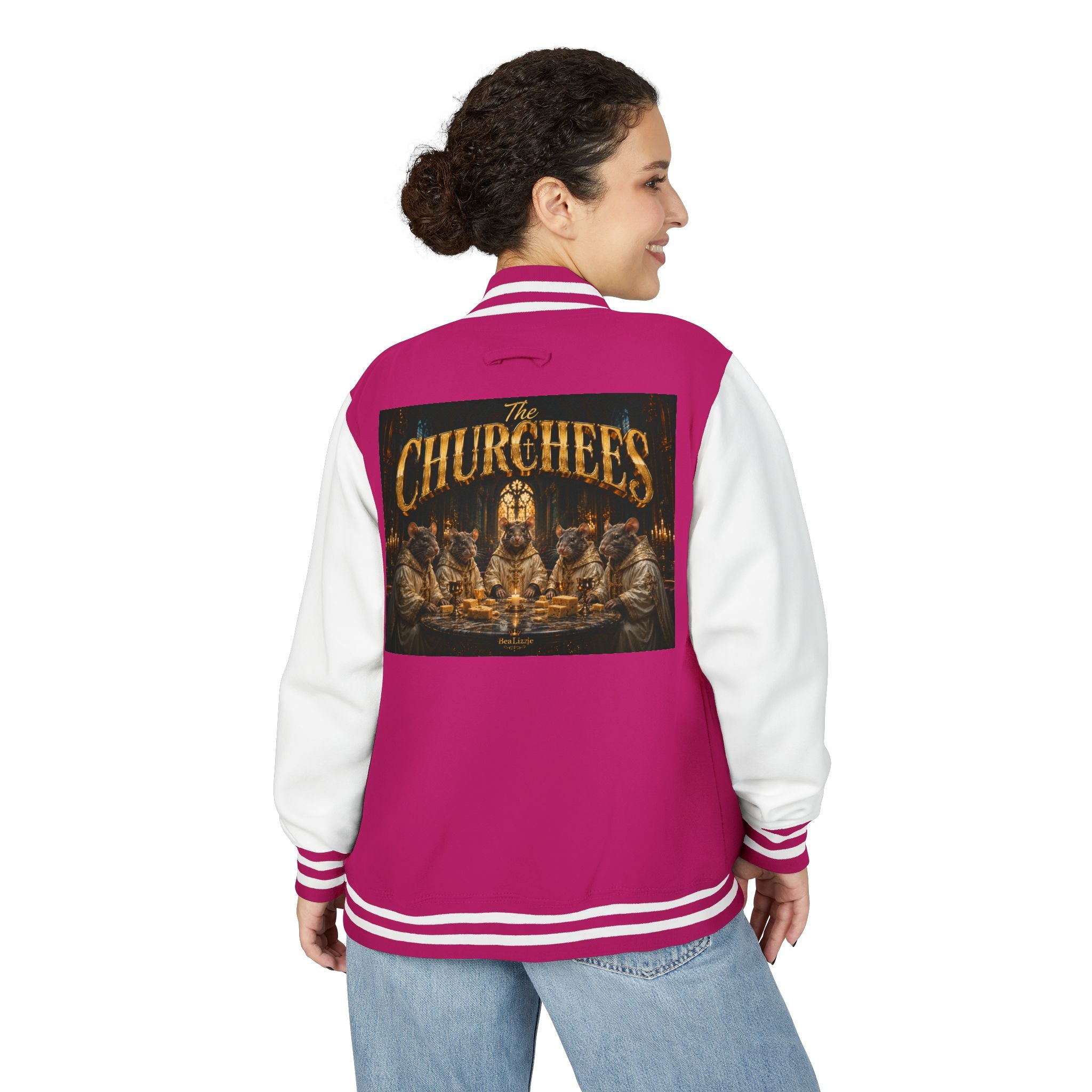 Letterman Jacket — 'The Churchees' Vintage Horror Band Varsity Jacket
