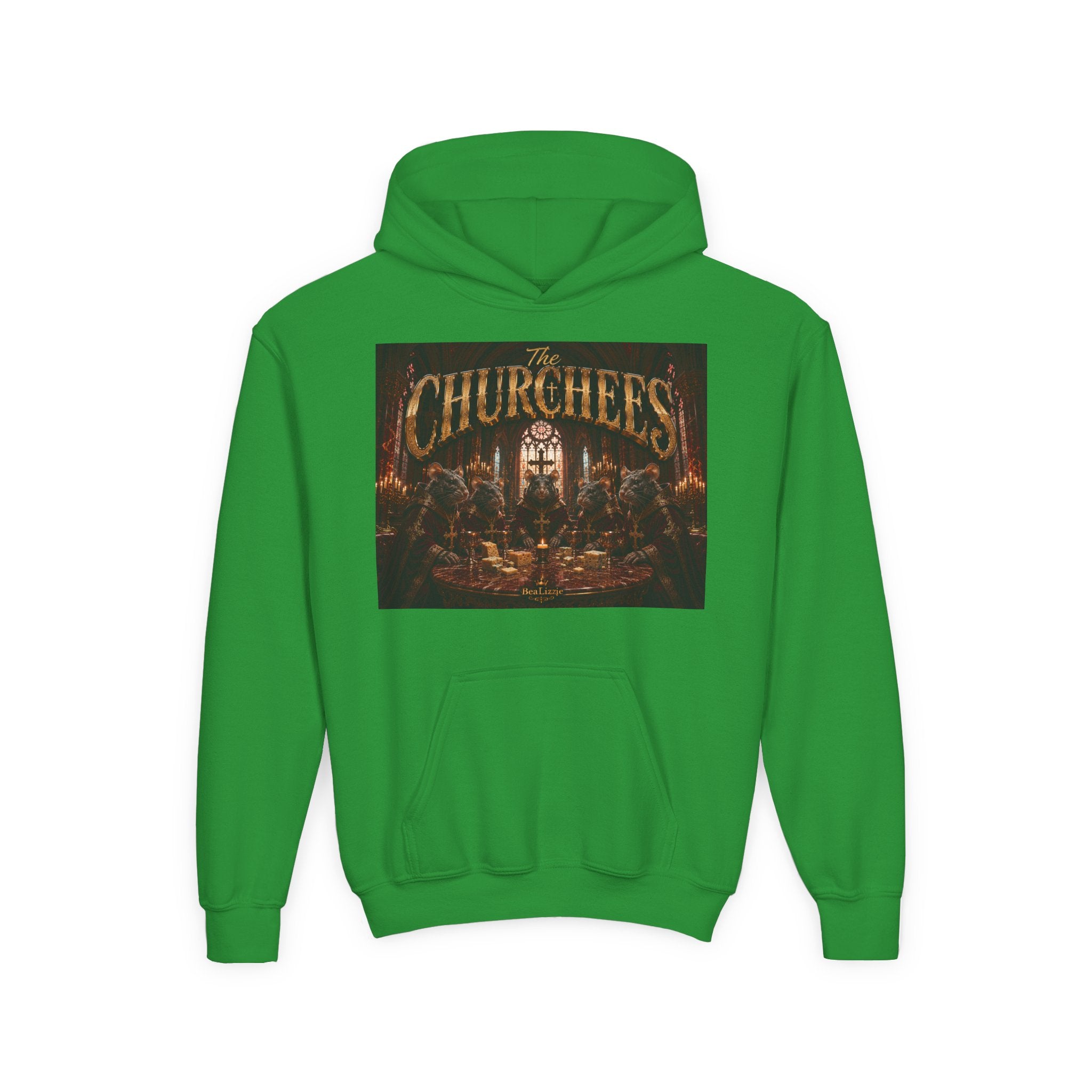 Youth Hoodie — "The Churches" Graphic