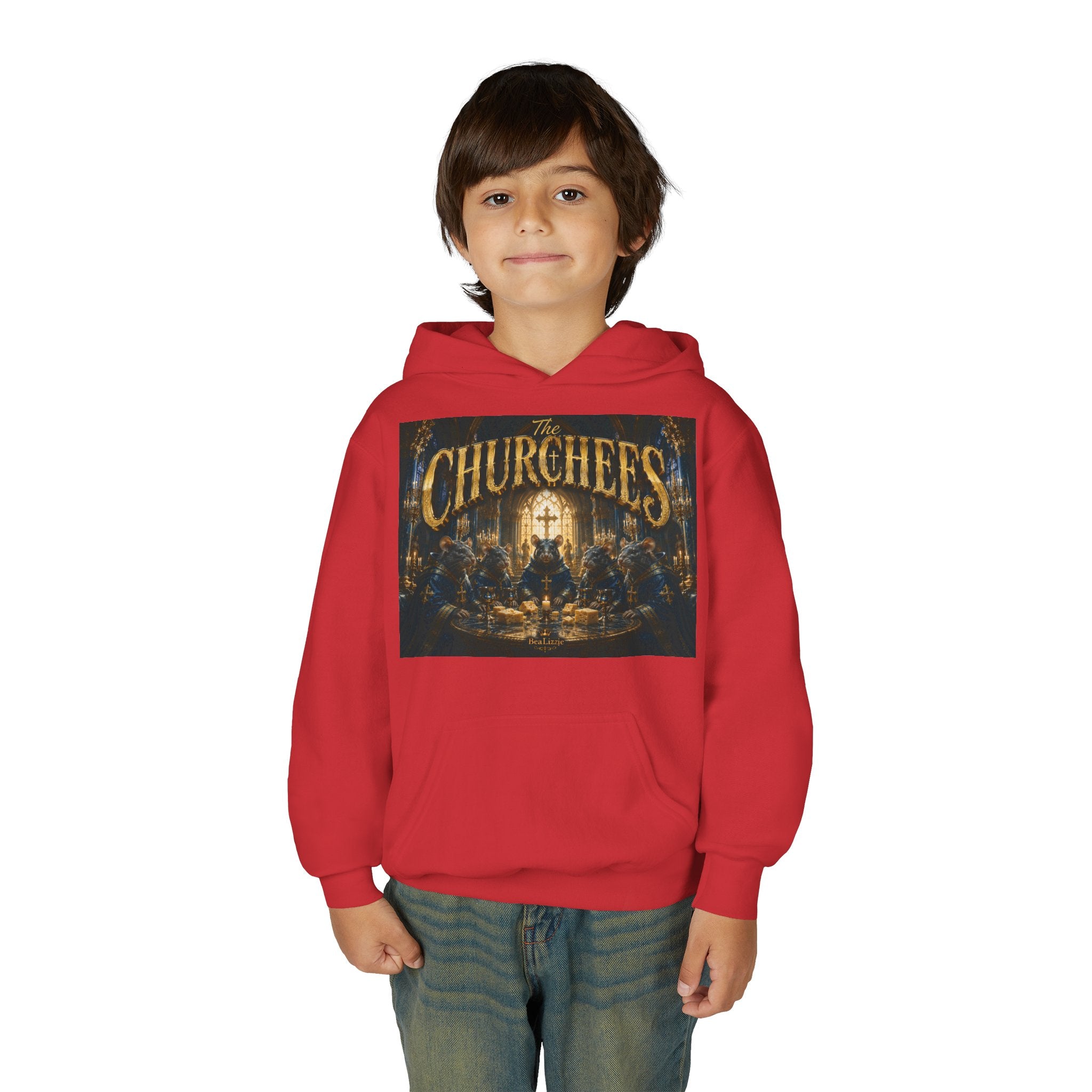 Youth Hoodie — 'CHURCHEES' Graphic Sweatshirt