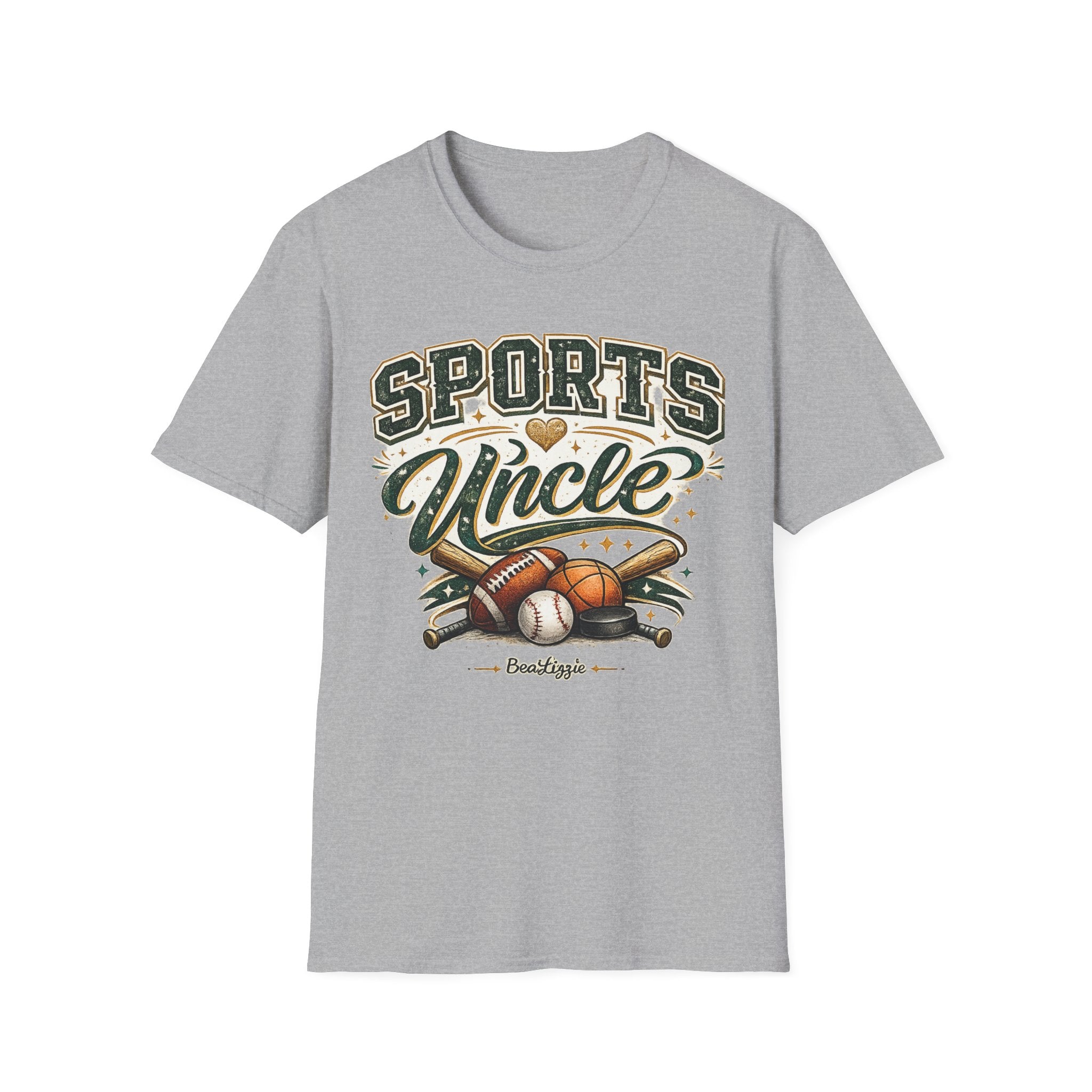 Sports Uncle T-Shirt — Vintage Athletic Design (Baseball, Football, Basketball)
