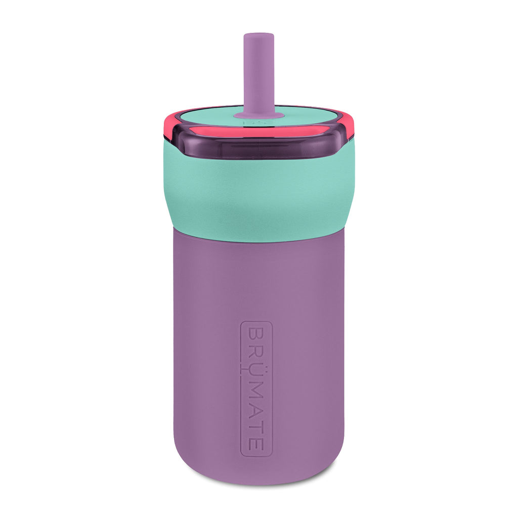 Kids 12oz Leakproof Straw Tumbler — Engraved Cute Animal Design, Toddler Water Bottle