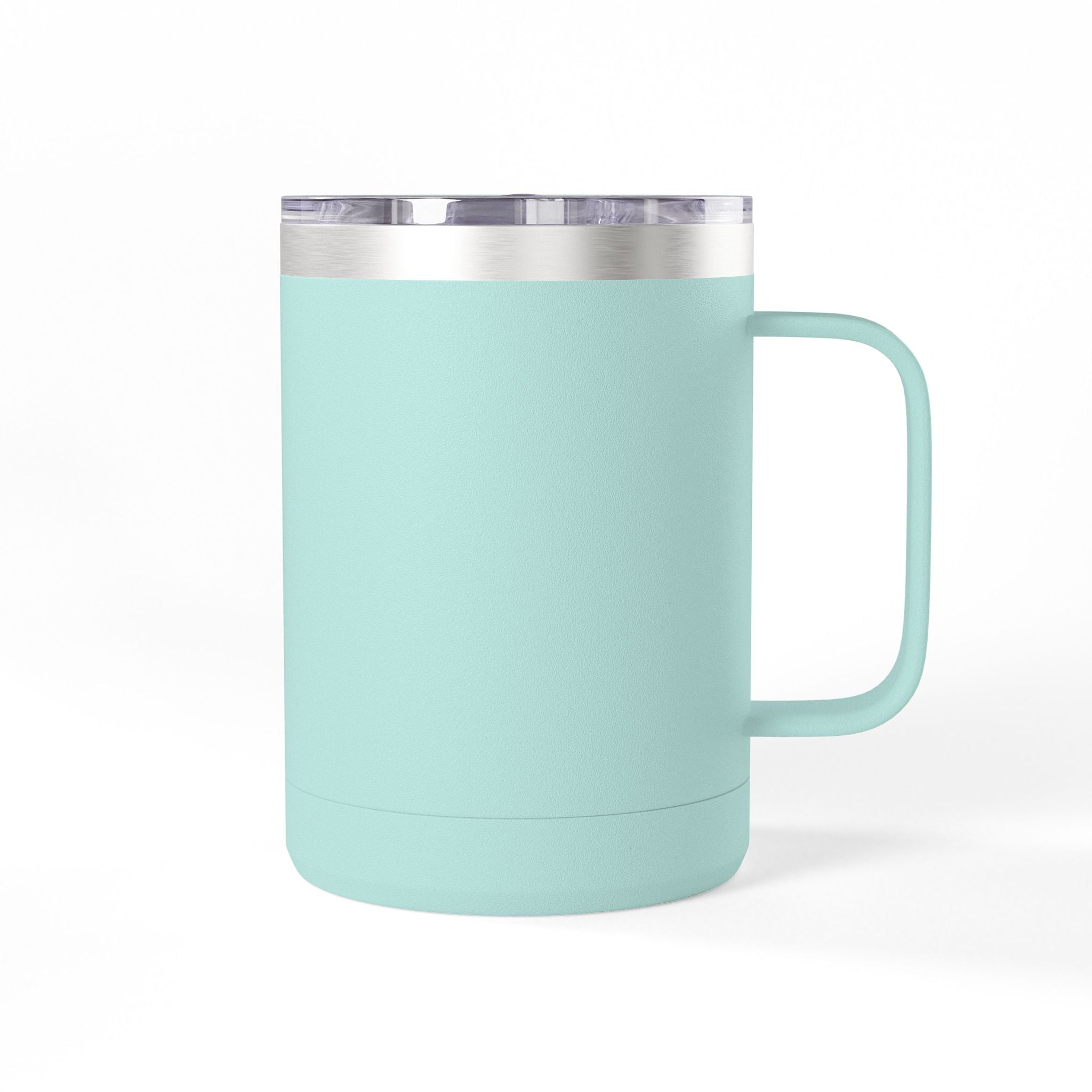 15oz Travel Mug — Purple Floral Anchor