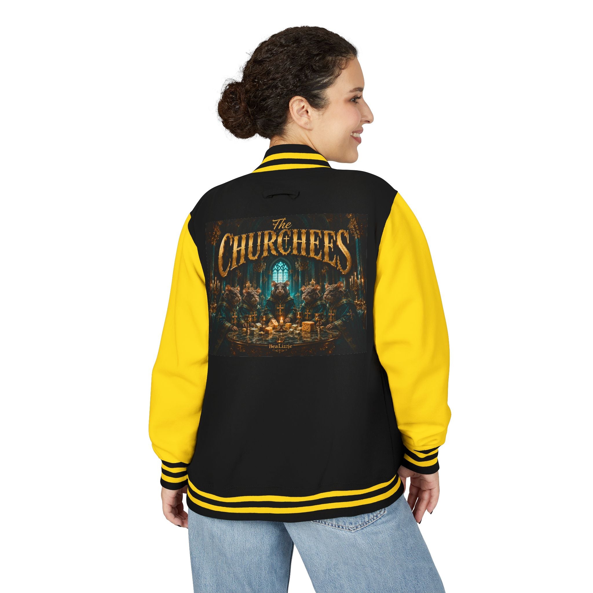 Letterman Jacket — "The Churchees" Retro Band Varsity Jacket