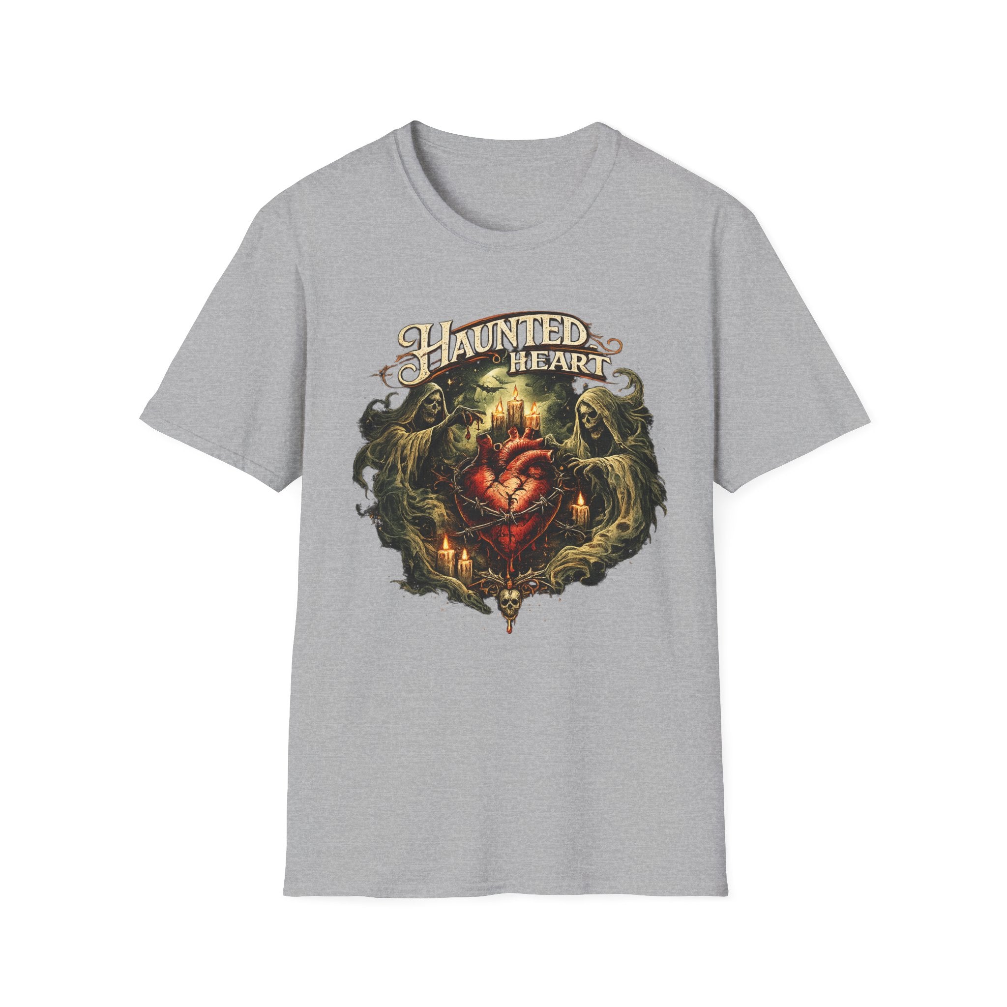 Haunted Heart T-Shirt — Gothic Haunted Heart Vintage Horror Tee