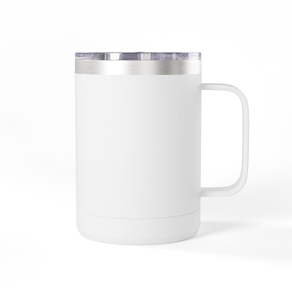 15oz Travel Mug — Purple Floral Anchor
