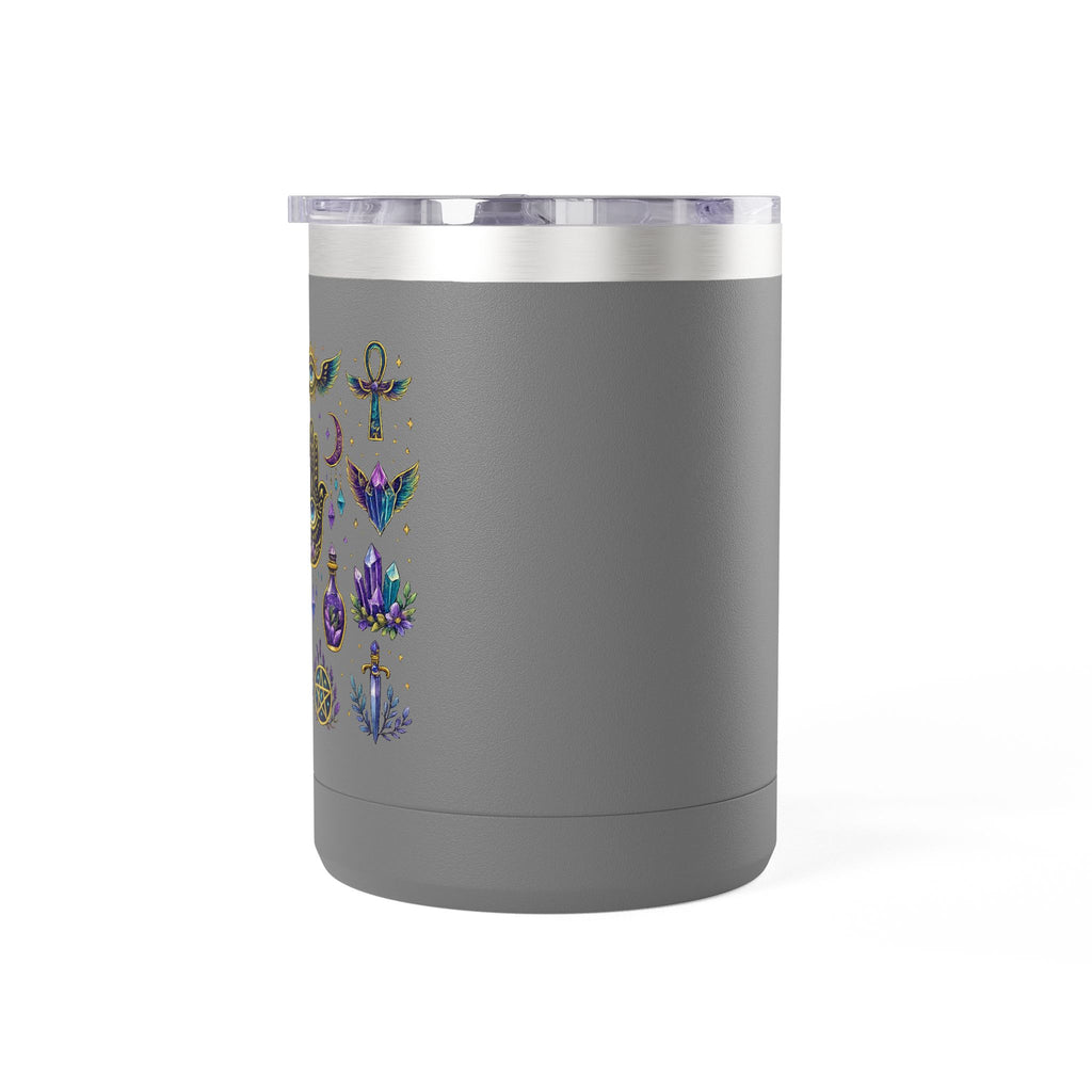 15oz Travel Mug — Purple Floral Anchor