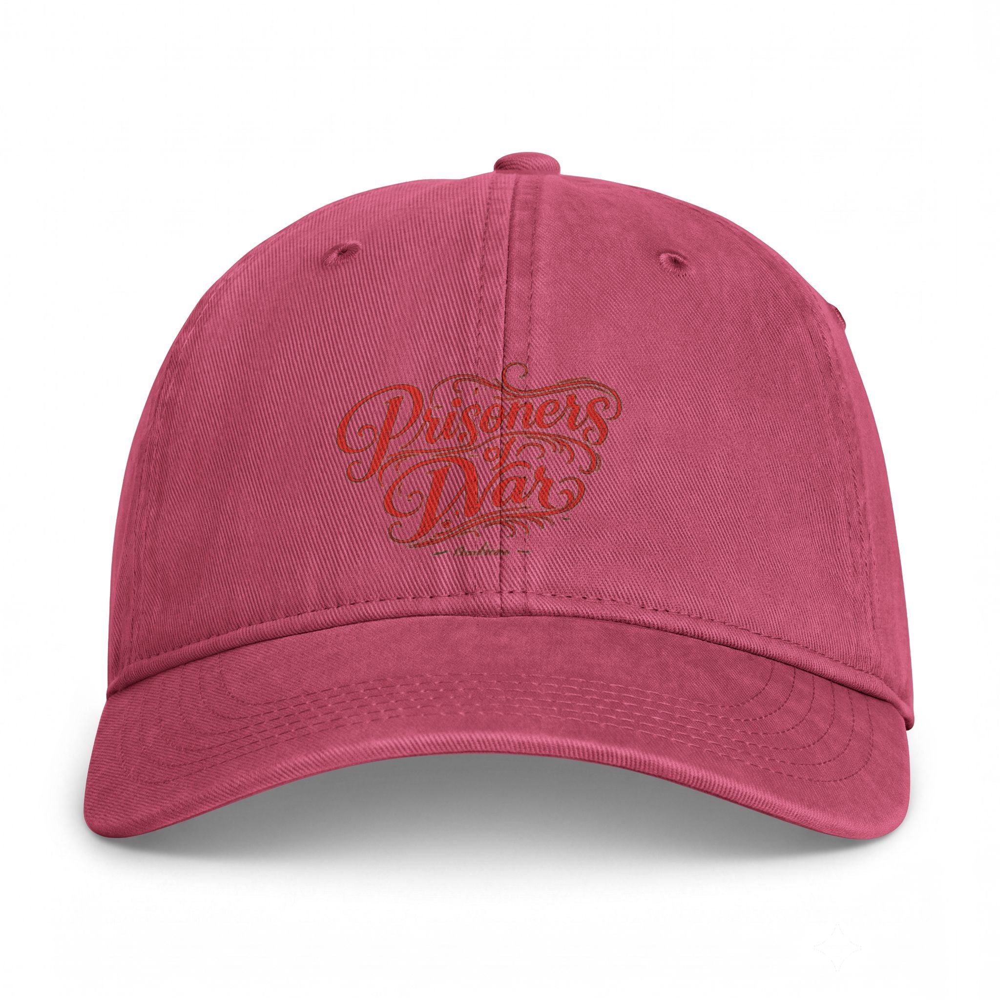 Washed Baseball Cap — "Endless Days" Coastal Retro Script Embroidered Hat
