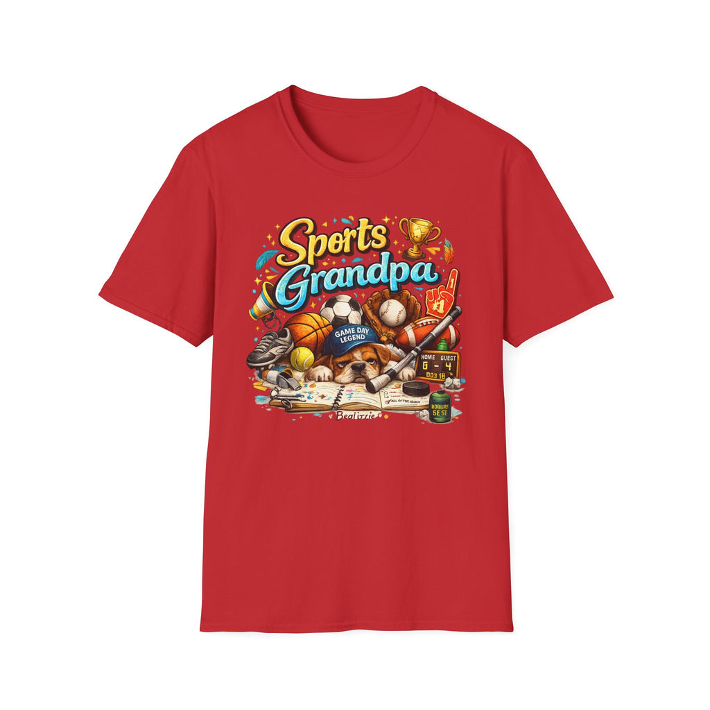 Sports Grandpa T-Shirt — Vintage Trophy & Game Day Legends Tee for Grandfathers