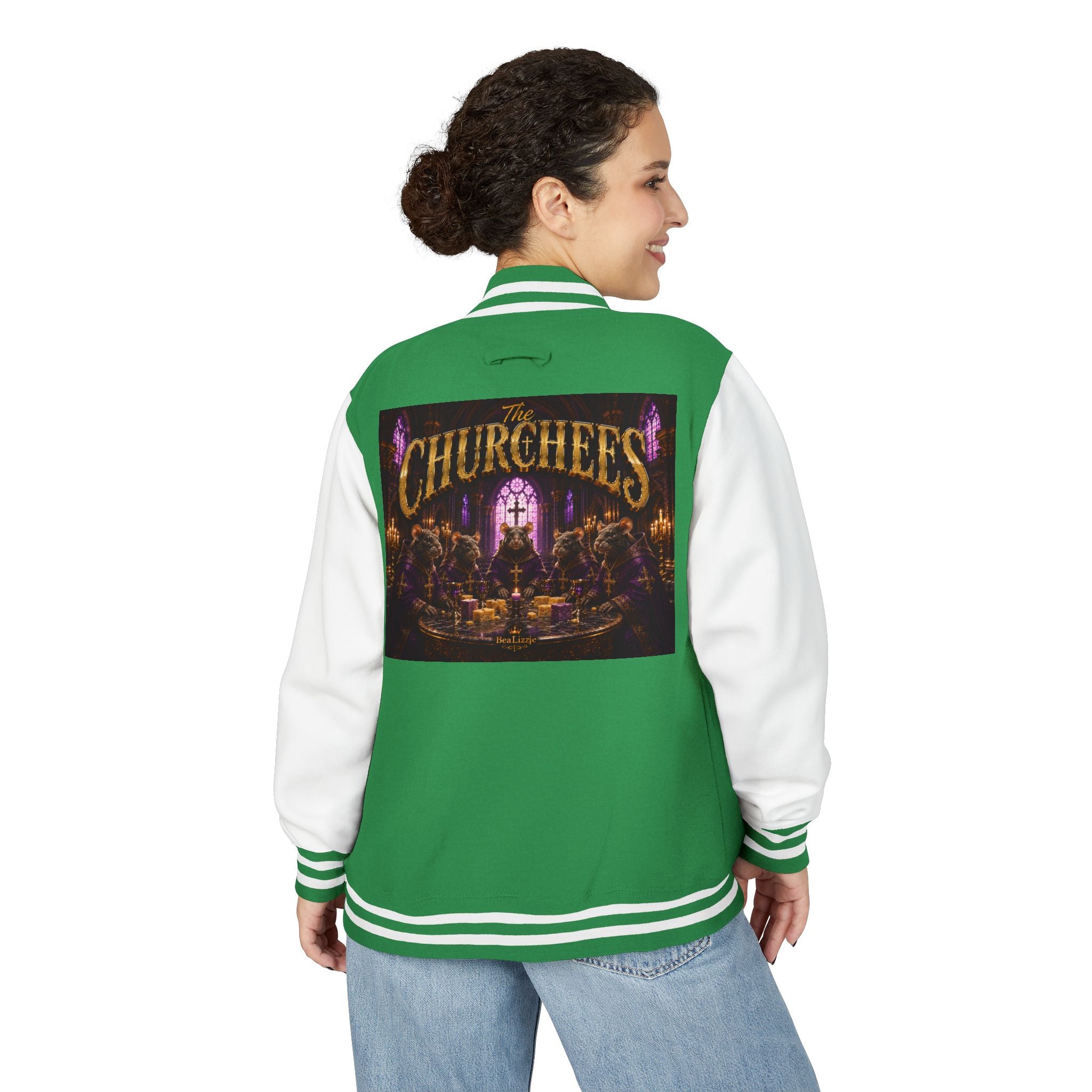 Letterman Jacket — The Churchees Gothic Band Varsity Jacket