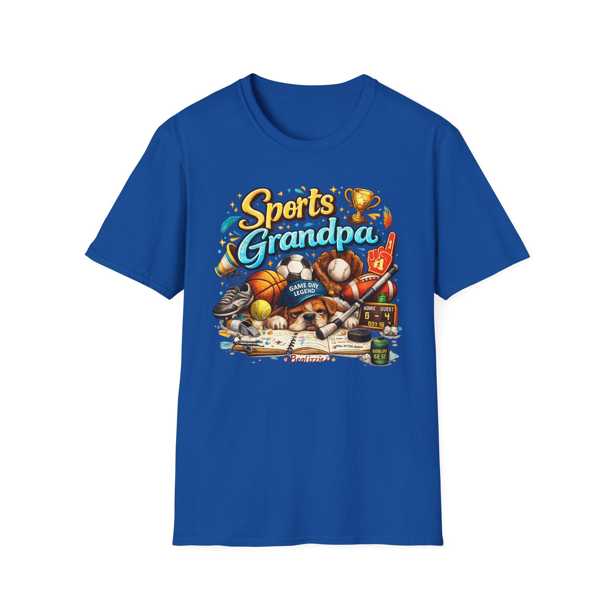 Sports Grandpa T-Shirt — Vintage Trophy & Game Day Legends Tee for Grandfathers