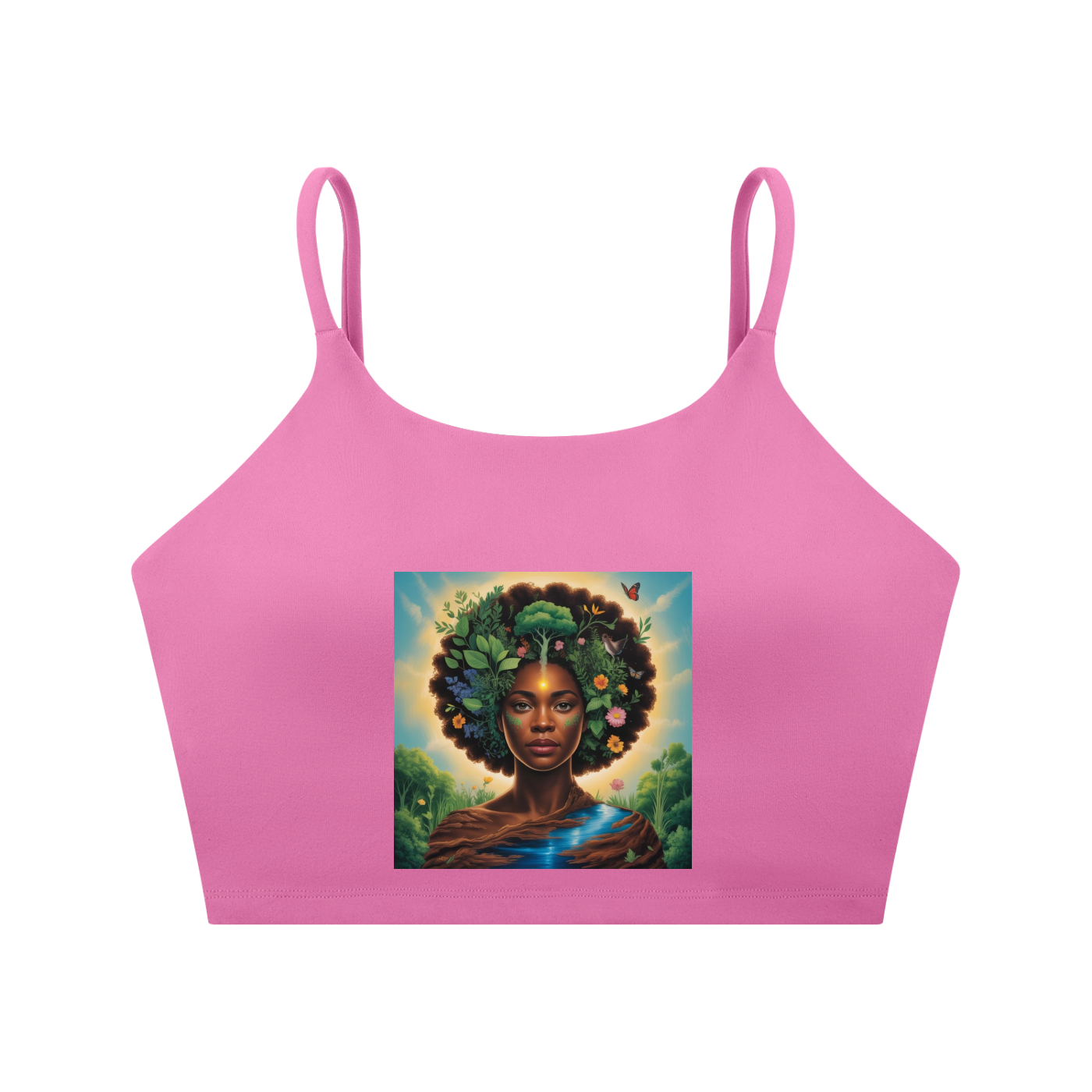 Spaghetti Strap Yoga Sports Bra