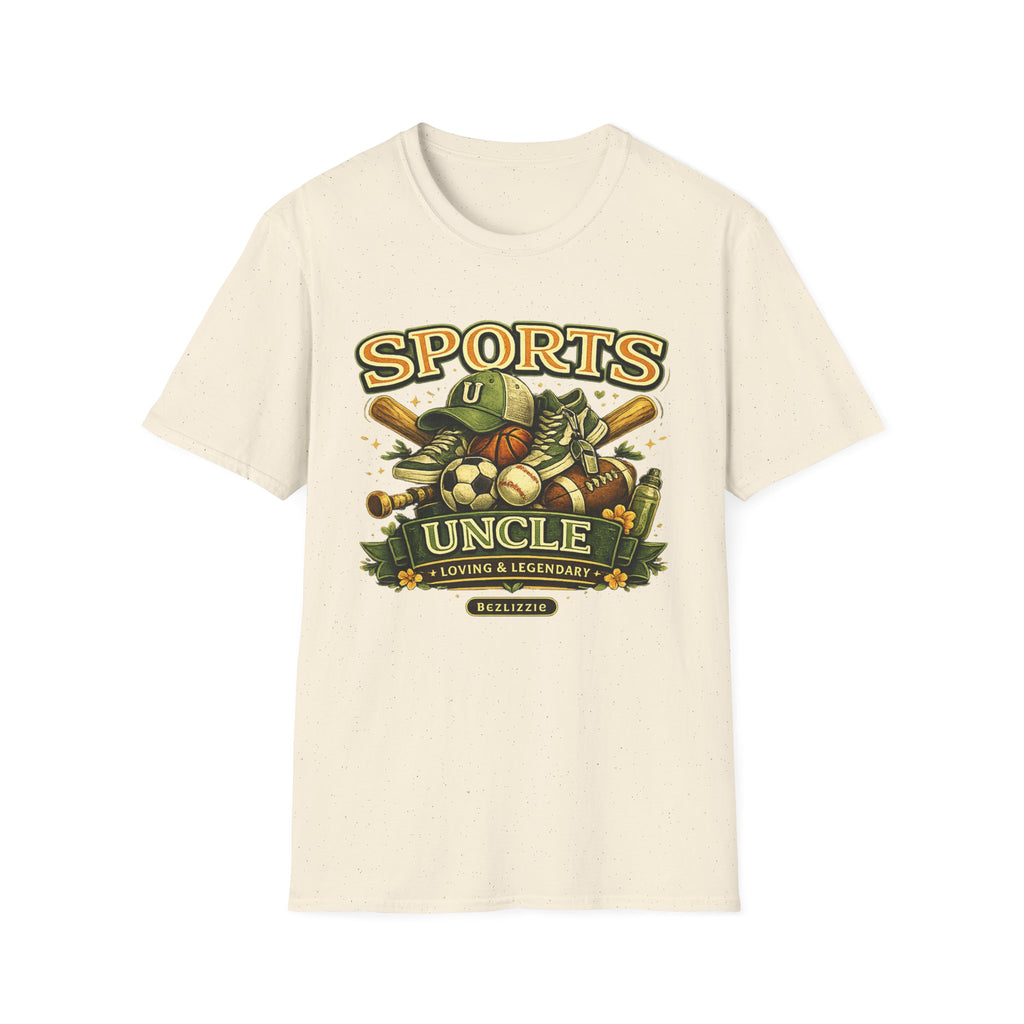 Sports Uncle T-Shirt — Vintage Multi-Sport Design (Baseball, Football, Soccer, Basketball)