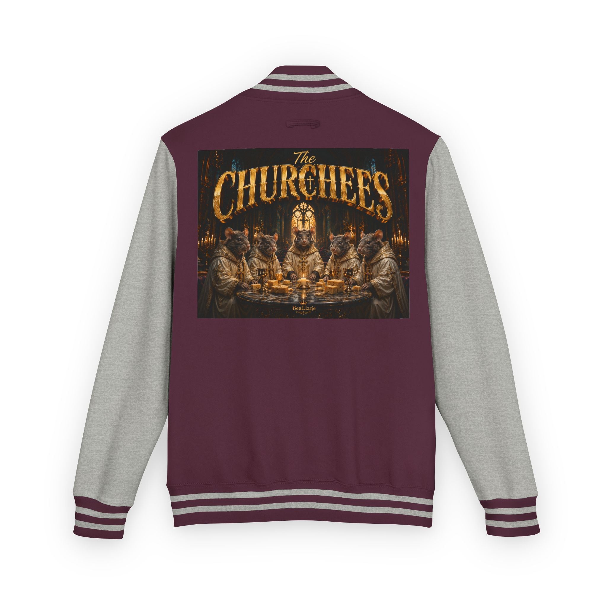 Letterman Jacket — 'The Churchees' Vintage Horror Band Varsity Jacket