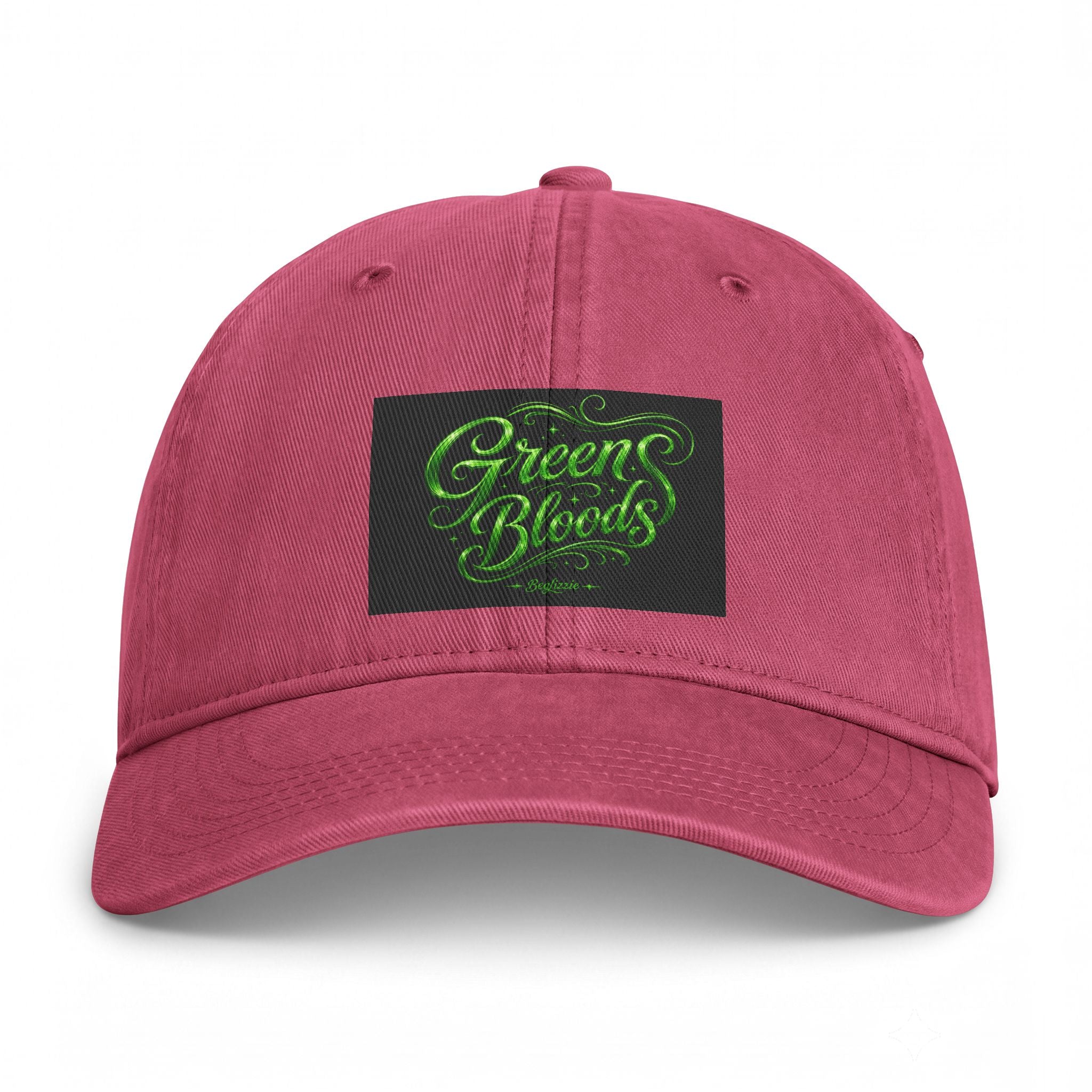 Green Bloods Script Cap — Washed Coastal Dad Hat