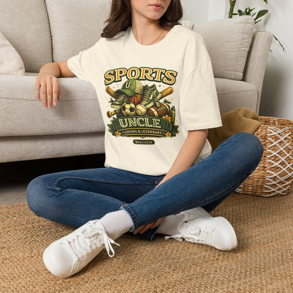 Sports Uncle T-Shirt — Vintage Multi-Sport Design (Baseball, Football, Soccer, Basketball)