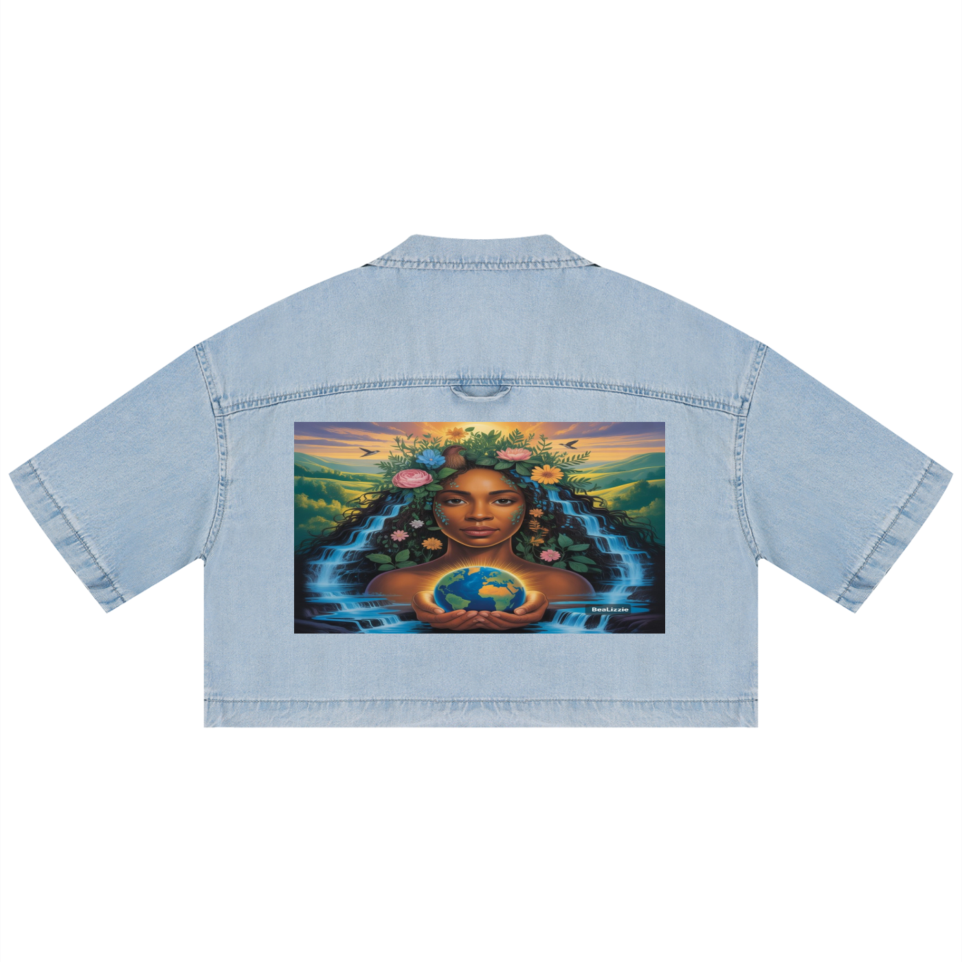 Women's Vintage Wash Boxy Cropped Shirt
