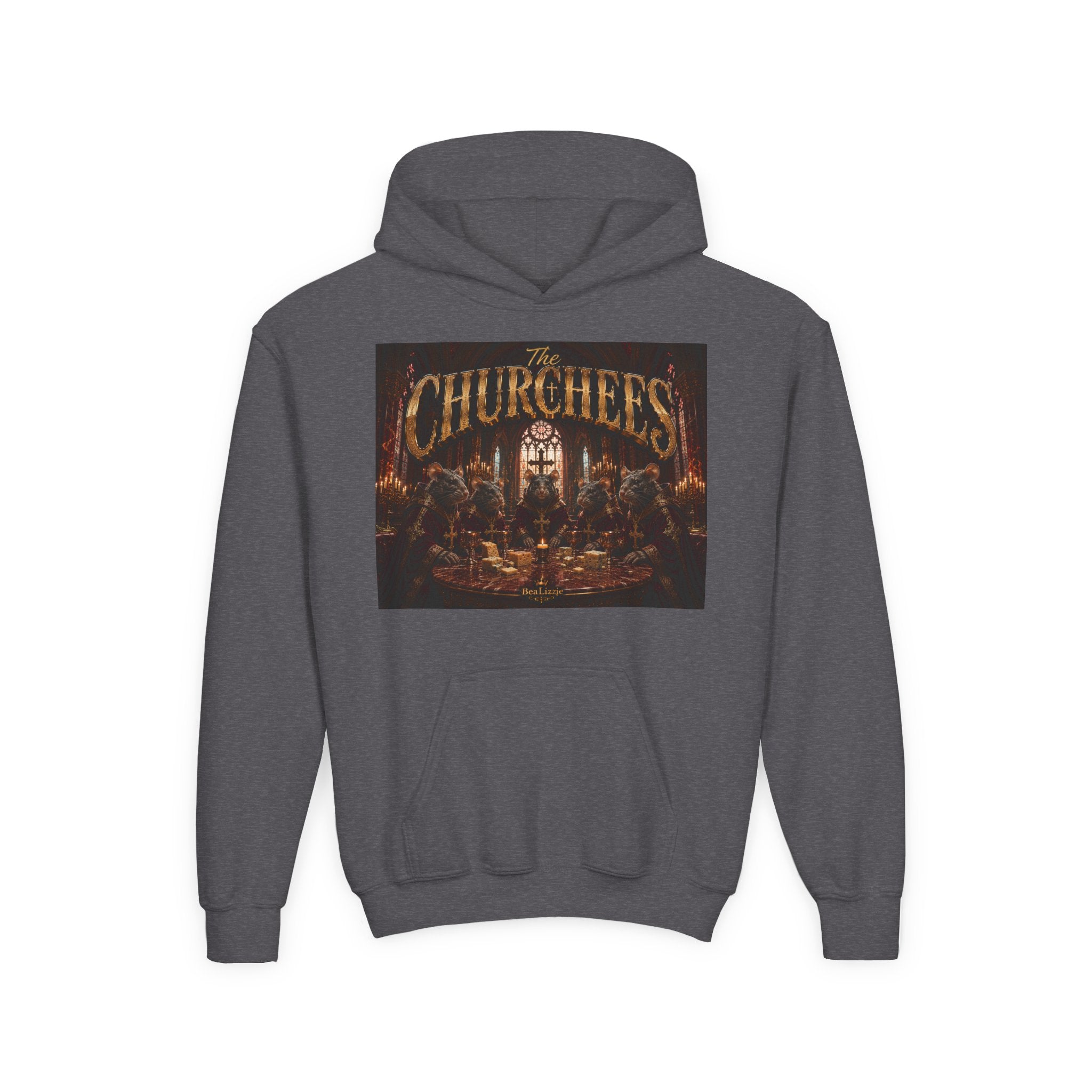 Youth Hoodie — "The Churches" Graphic