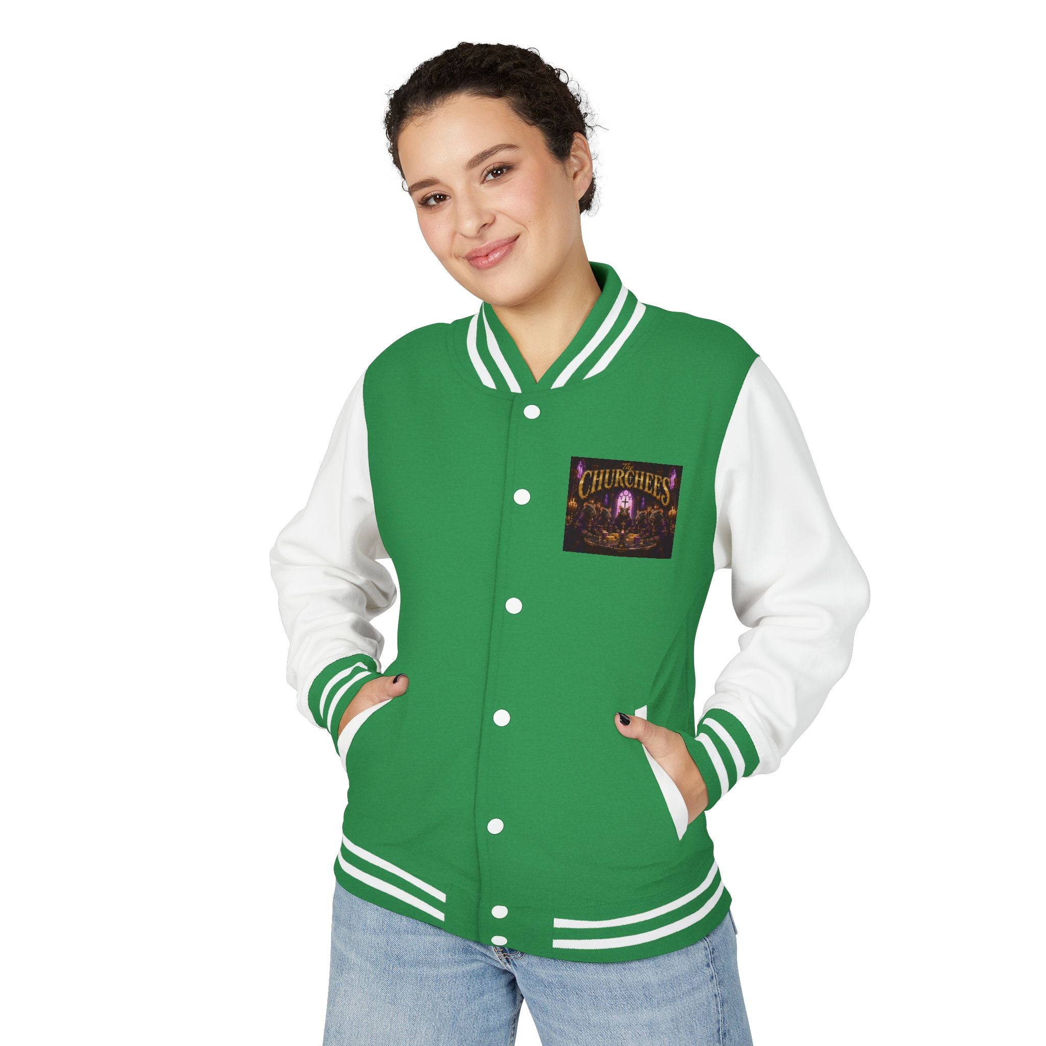 Letterman Jacket — The Churchees Gothic Band Varsity Jacket