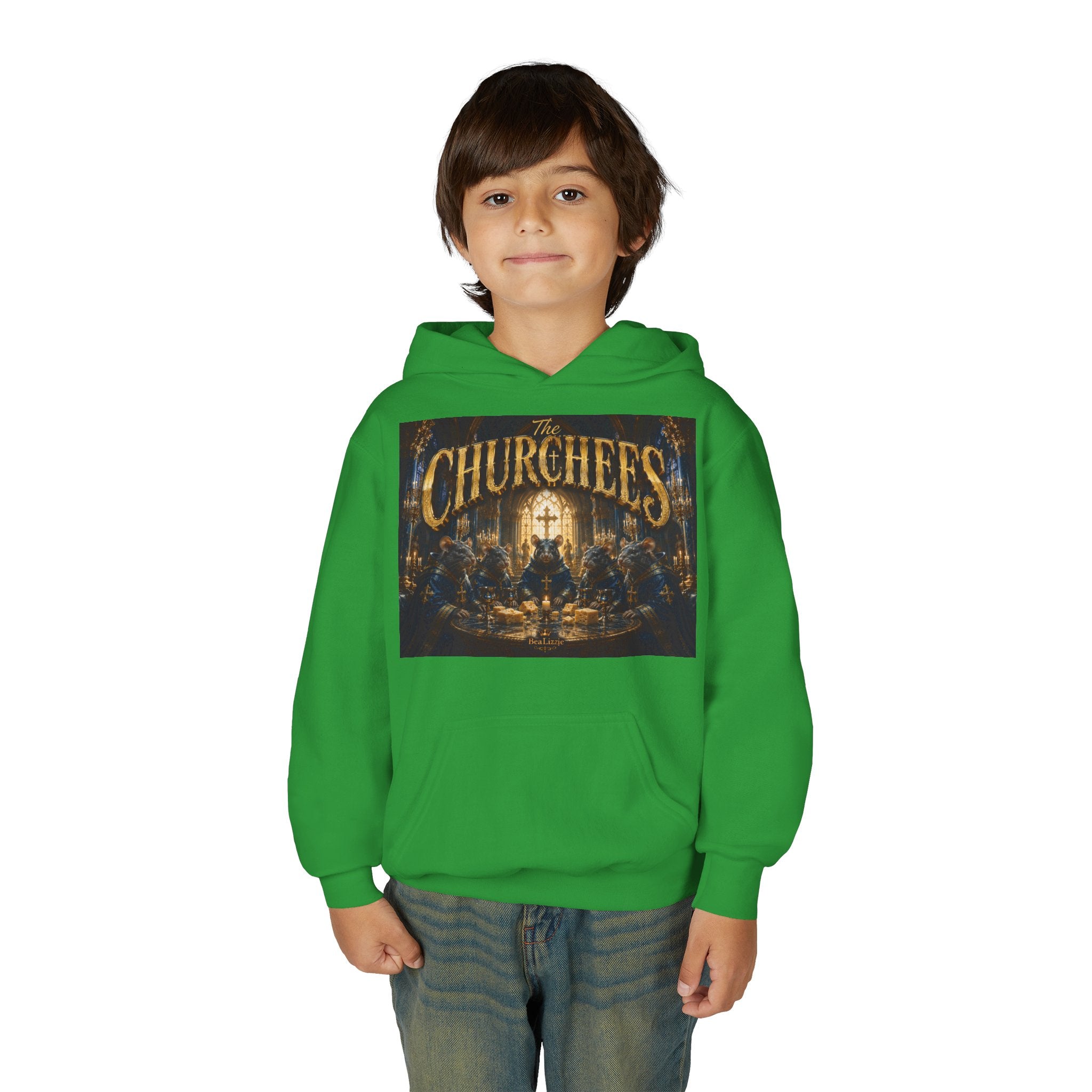 Youth Hoodie — 'CHURCHEES' Graphic Sweatshirt