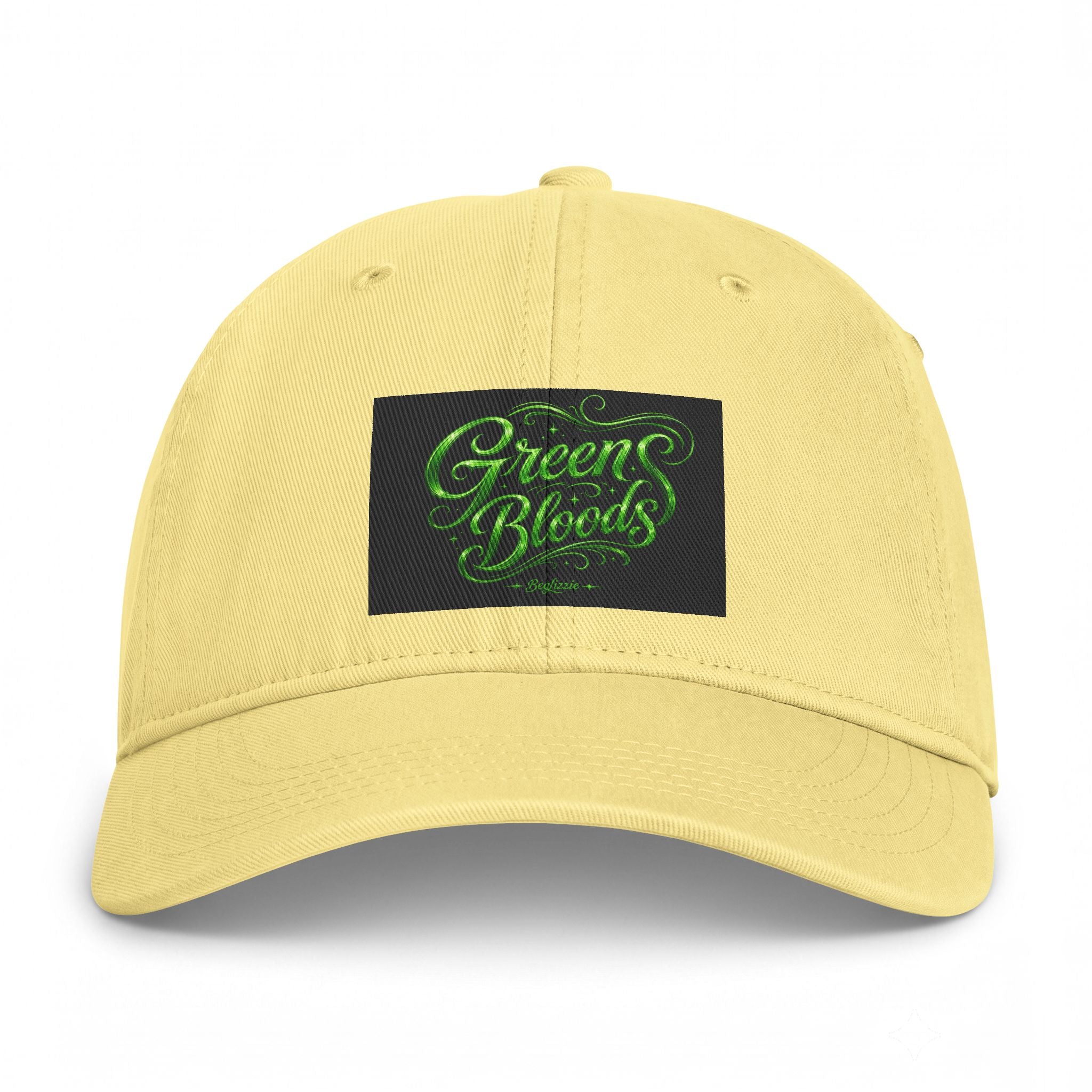 Green Bloods Script Cap — Washed Coastal Dad Hat