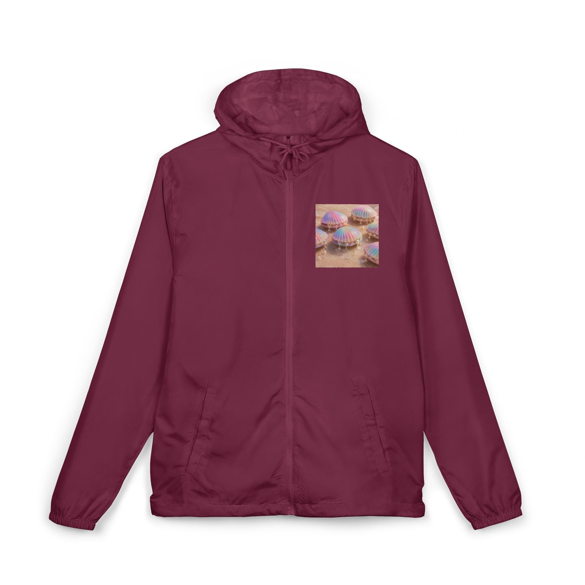 Donut Squad Windbreaker Jacket — Cute Pastel Donut Pocket Print