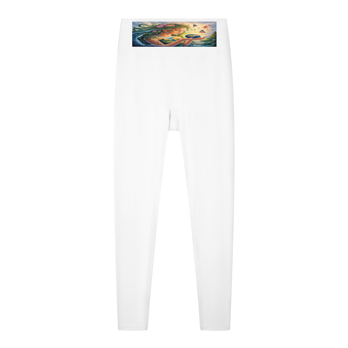 Legging taille haute uni pour femme