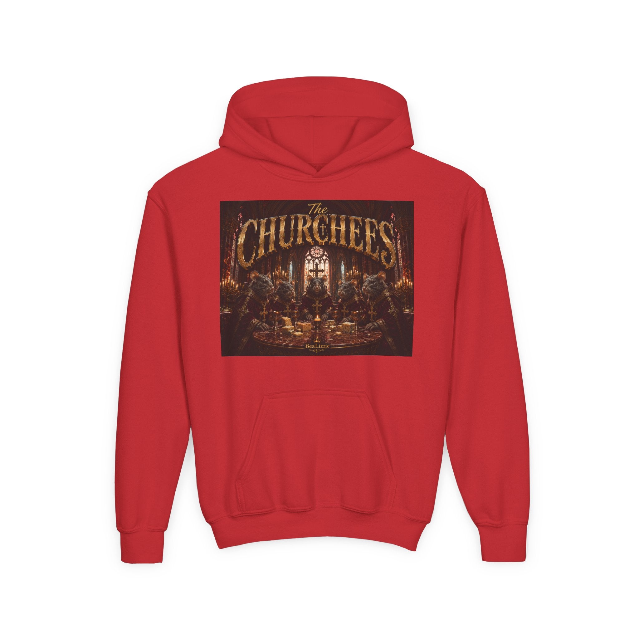 Youth Hoodie — "The Churches" Graphic