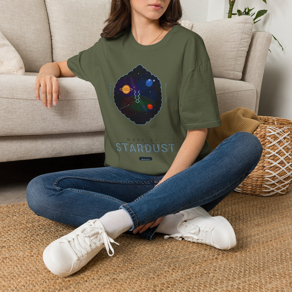 Galaxy Graphic T‑Shirt — 'Making Stardust' Cosmic Planet Tee