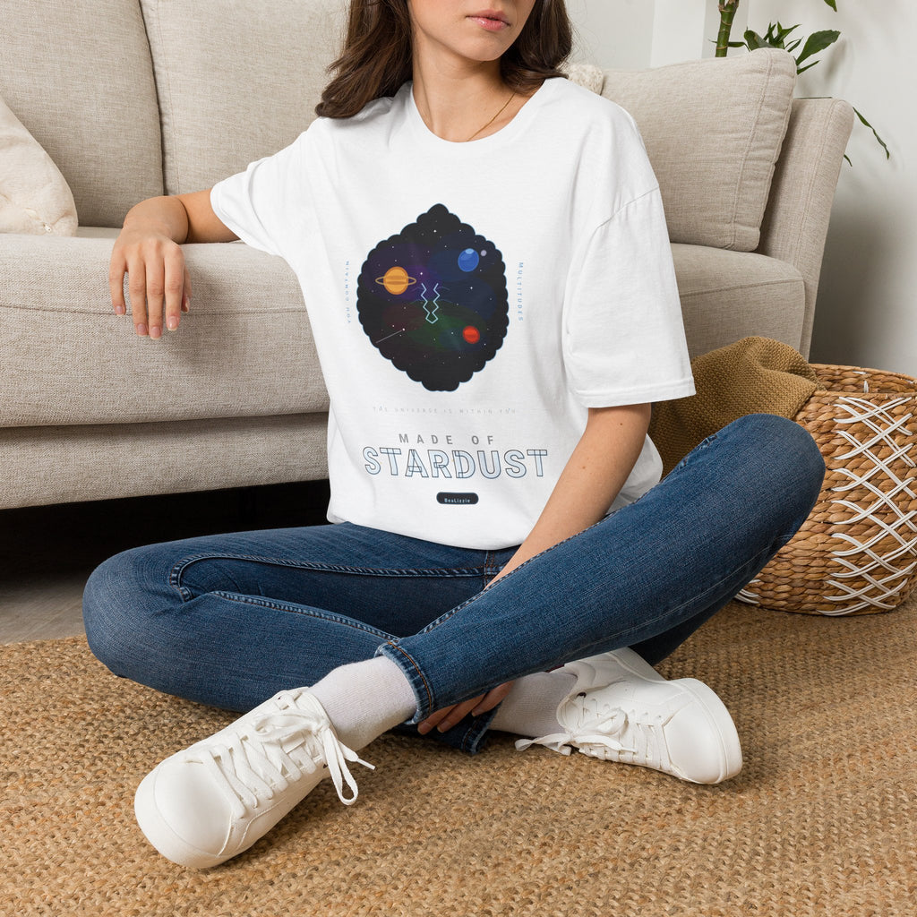 Galaxy Graphic T‑Shirt — 'Making Stardust' Cosmic Planet Tee